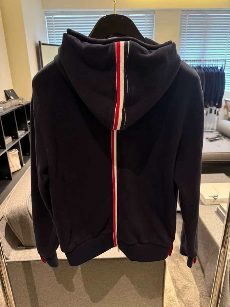 Thom Browne THOM BROWNE Striped Stripe Zip Hoodie at Back 2502-Nextarro Size US S / EU 44-46 / 1 - 2 Thumbnail