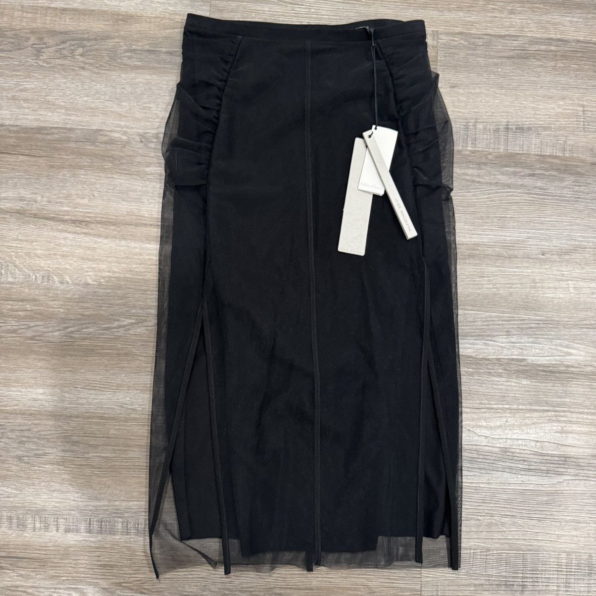 Rick Owens Rick Owens Collage Knee Length Skirt Tulle in Black Size 28" / US 6 / IT 42 - 3 Thumbnail