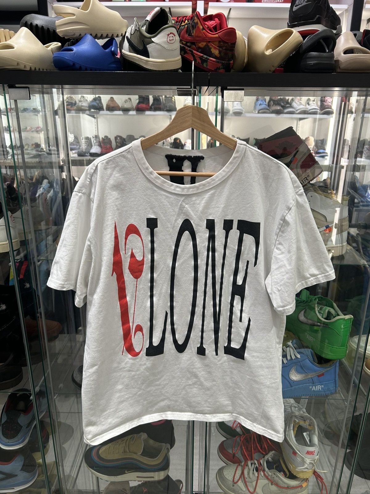 Palm Angels × Vlone VLONE X PALM ANGELS tee white Red Size US L / EU 52-54 / 3 - 1 Thumbnail