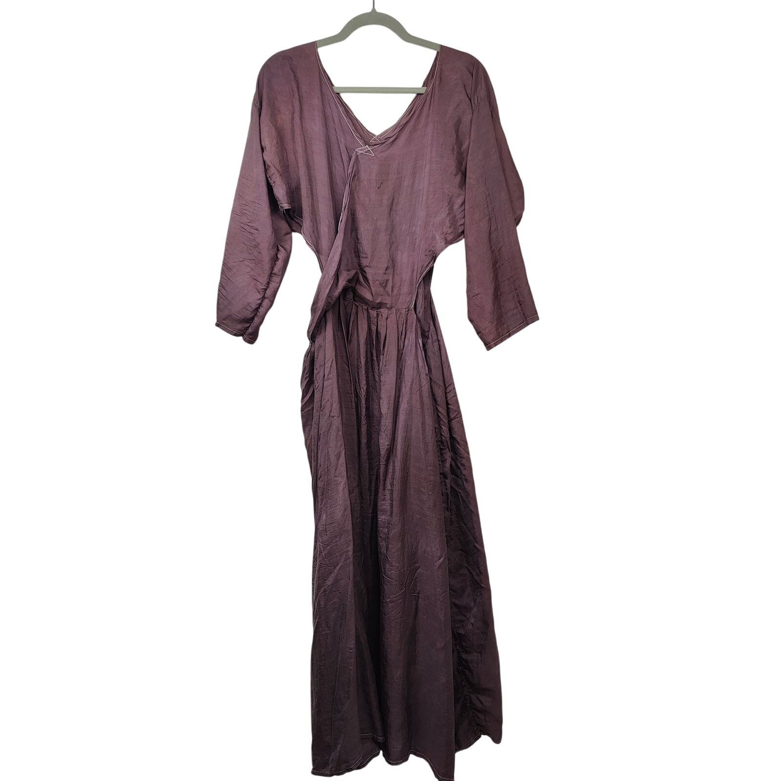 Other Rare Vintage 80s Rachel Auburn Dress One Size Purple Satin Size ONE SIZE - 1 Thumbnail