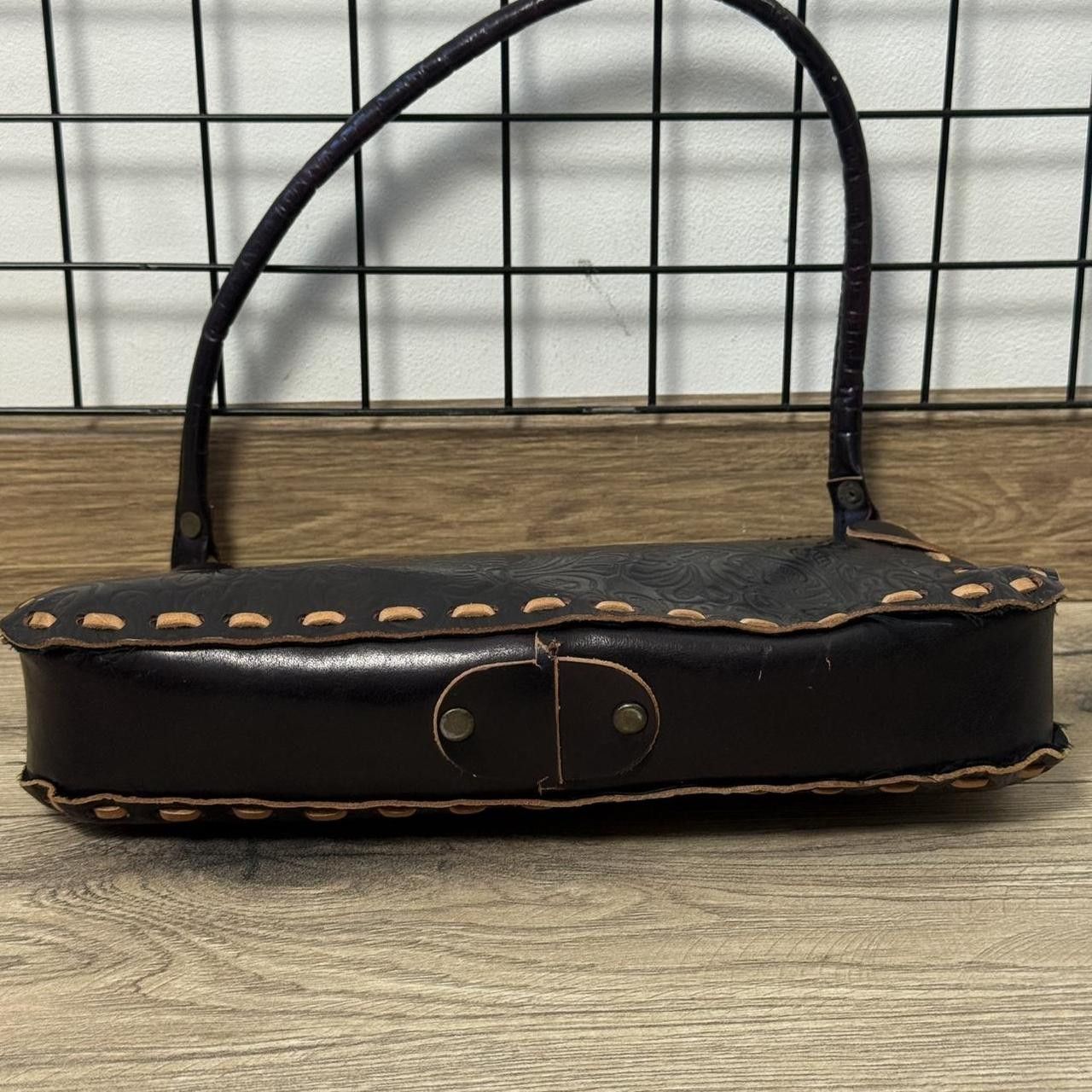 Vintage Vintage 2000s Black Leather Bag Affilaction Size ONE SIZE - 5 Thumbnail