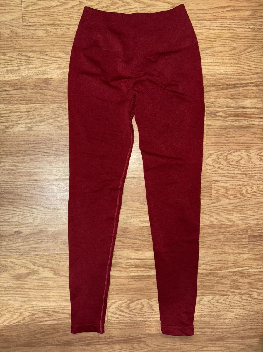 Alphalete Athletics Alphalete Scrunch Seam Leggings- Red Size 26" / US 2 / IT 38 - 3 Thumbnail