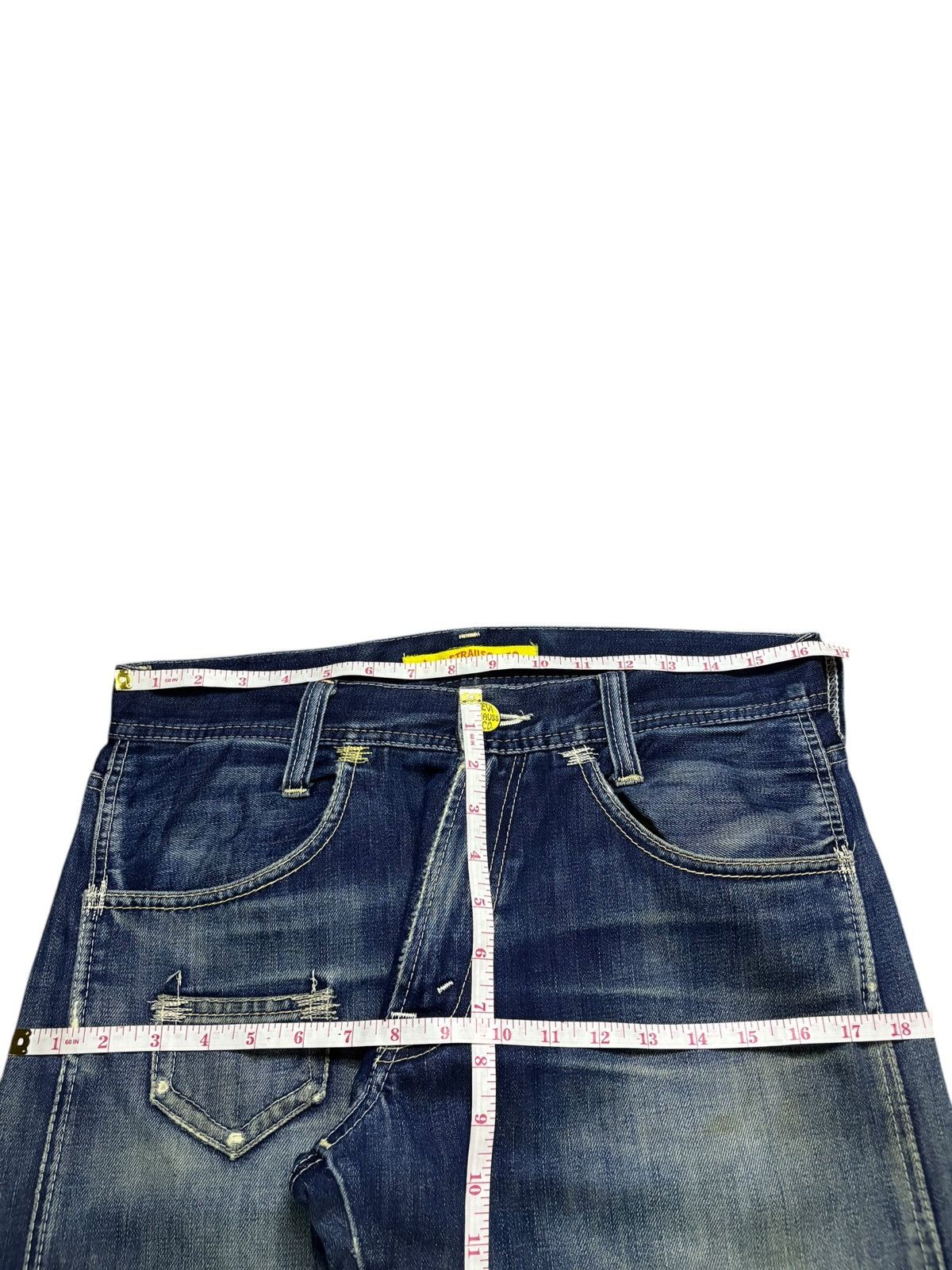 LVC × Levi's × Levi's Vintage Clothing Vintage 90s Levis 503 Mud Distressed Ripped Loose Baggy Jean Size US 33 - 12 Thumbnail