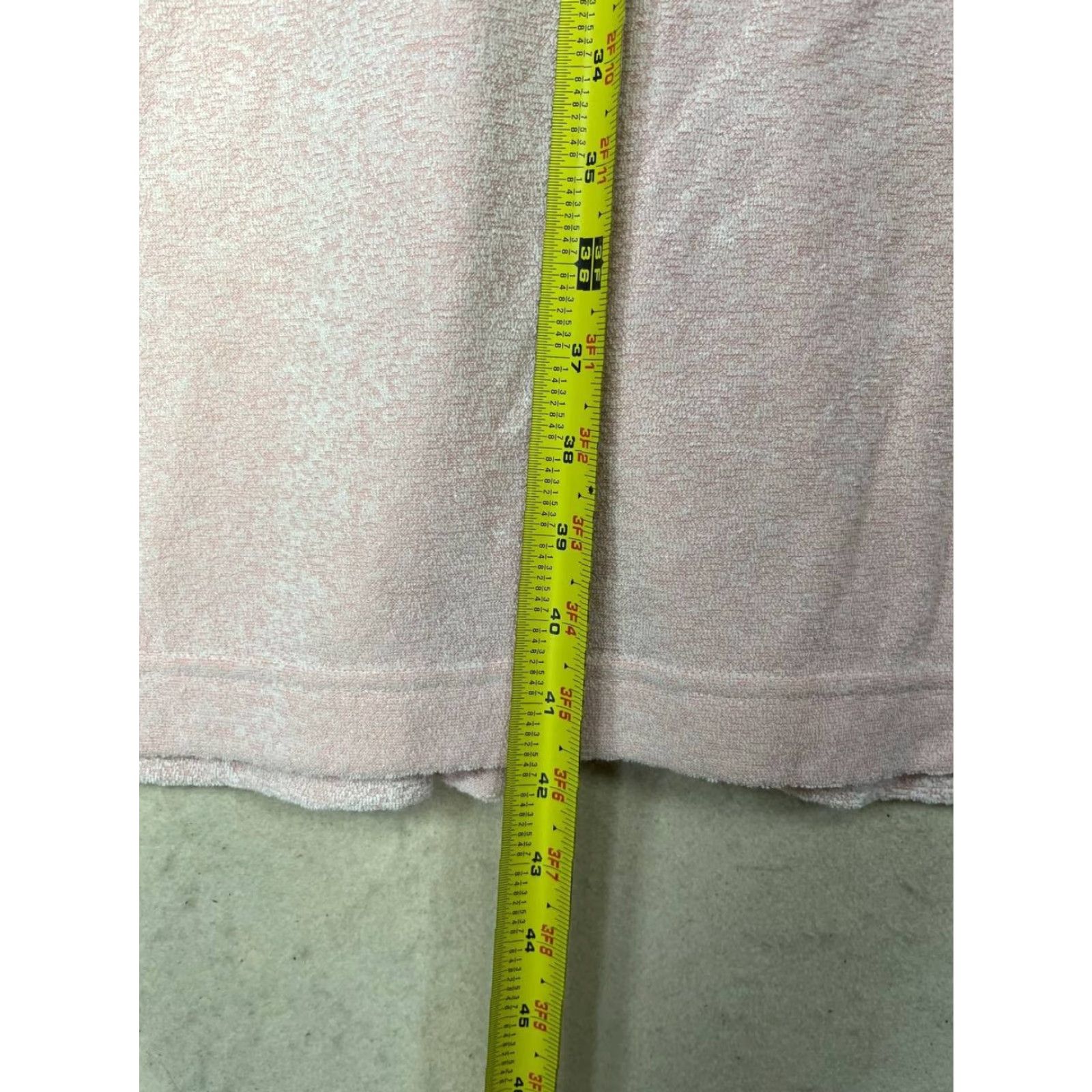 Vintage NWT LC Lauren Conrad Intimates Womens Robe Midi Terry Peach Pink Size Large Size ONE SIZE - 6 Thumbnail