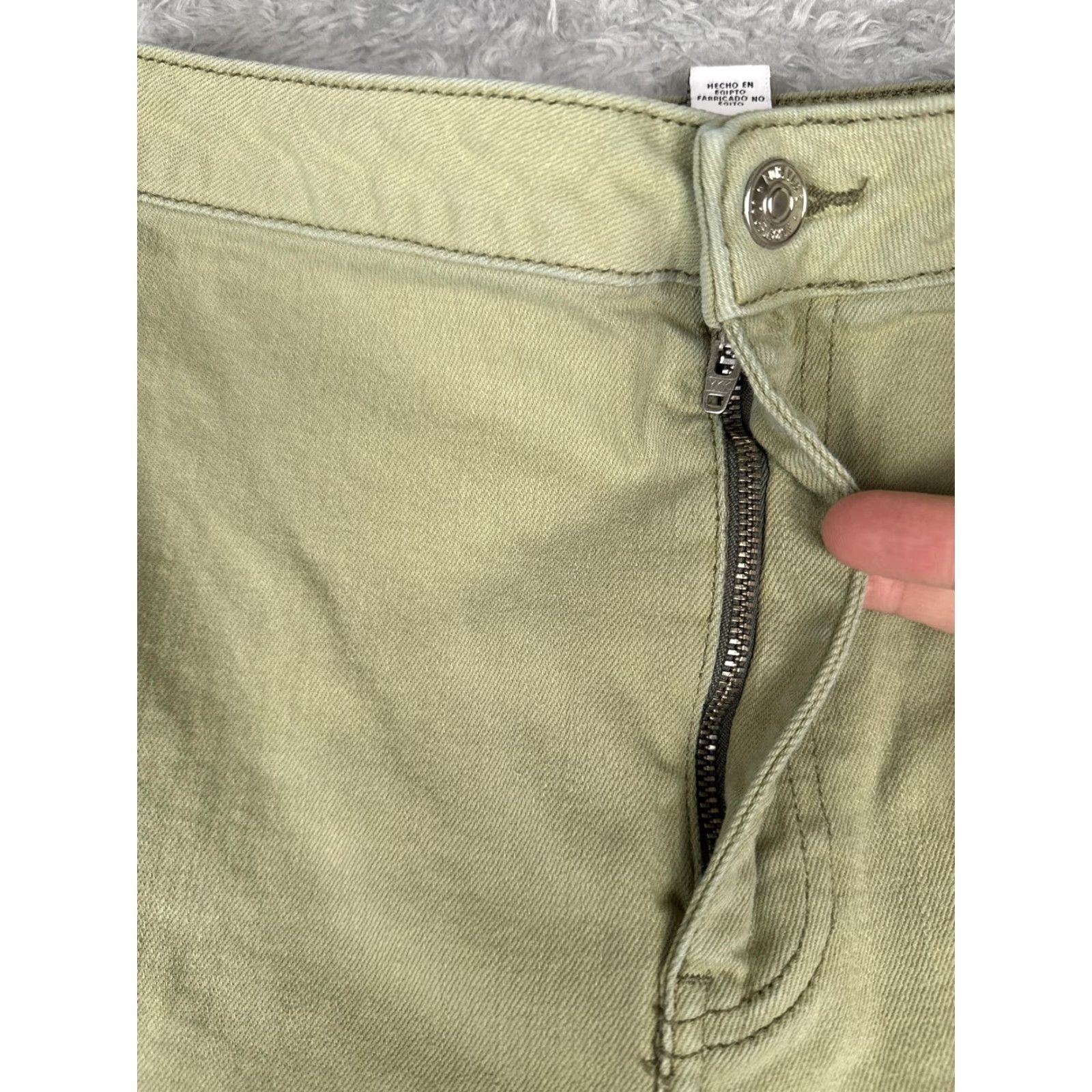 Forever 21 FOREVER 21 Flare Jeans Womens 30 Green High Rise Light Wash Denim Wide Leg 28x31 Size 30" / US 8 / IT 44 - 5 Thumbnail
