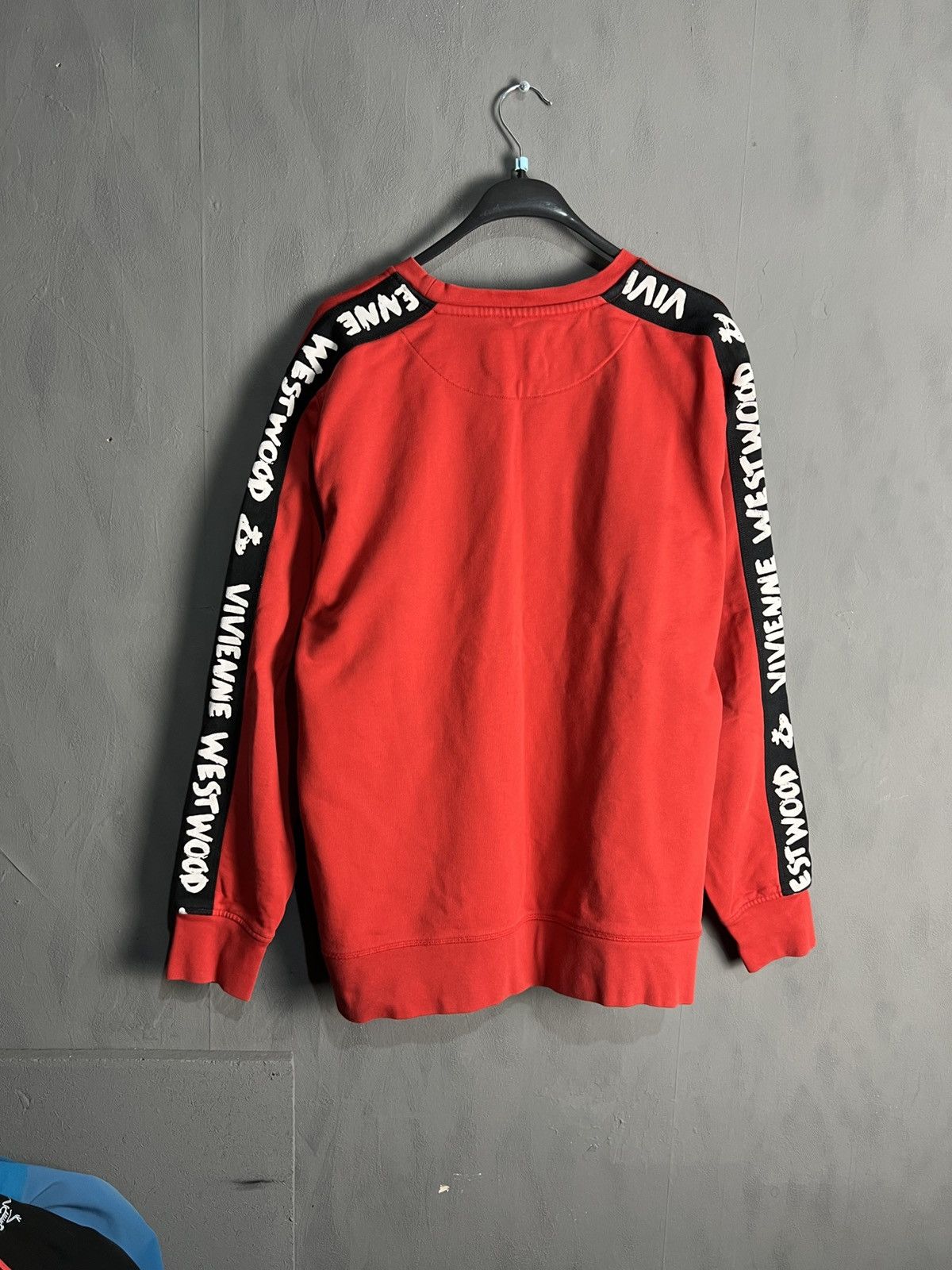 Vivienne Westwood Men's Red Vivienne Westwood Taped Sweatshirt Size US XXL / EU 58 / 5 - 11 Thumbnail