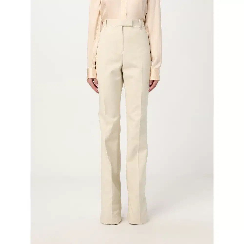 Tom Ford o1loc1c0226 PAW589 Cotton Moleskin Tailored Wide Leg Pant Size 26" / US 2 / IT 38 - 3 Thumbnail