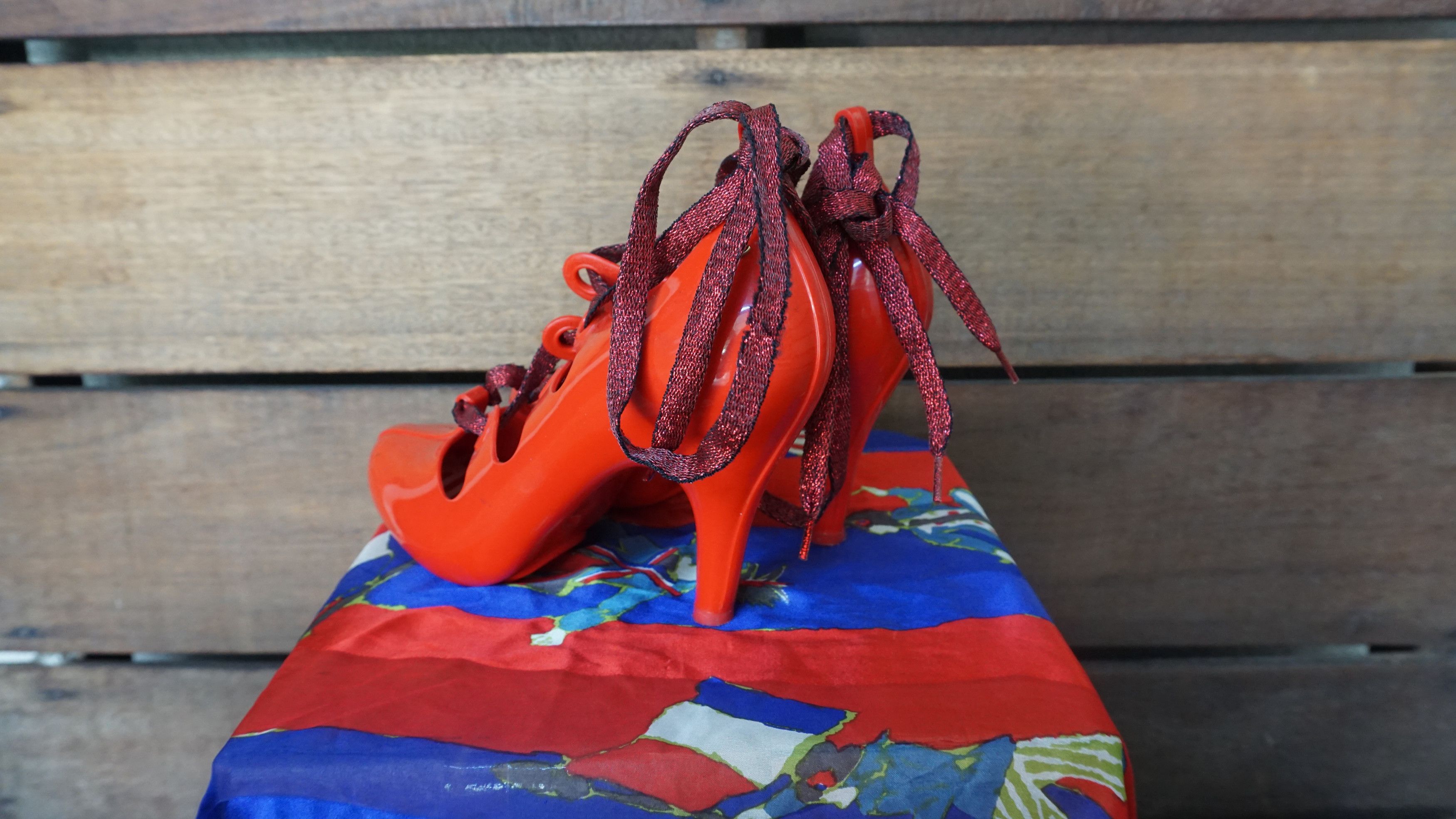 Vivienne Westwood Vivienne Westwood Anglomania Melissa red Lace Up Heels Size US 6 / IT 36 - 2 Thumbnail