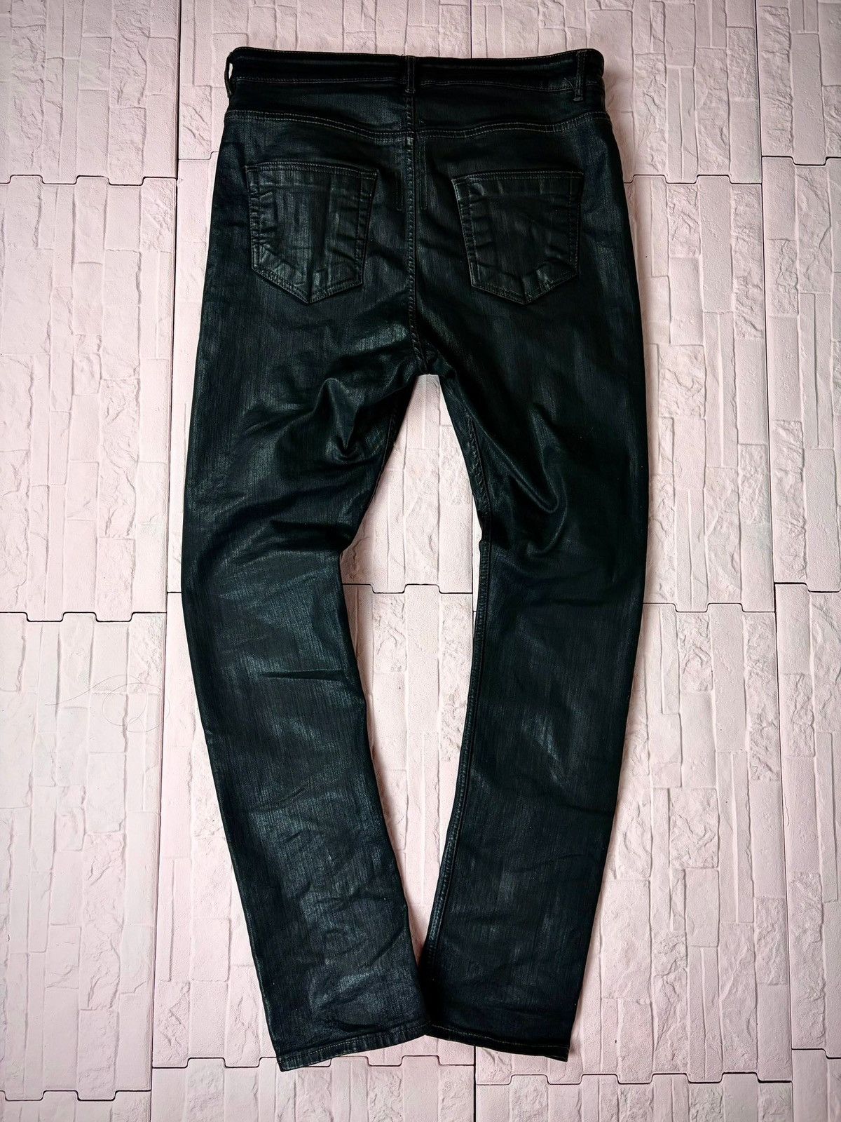 Rick Owens Drkshdw Rick Owens Waxed üDetroit Denim Size US 31 - 2 Thumbnail