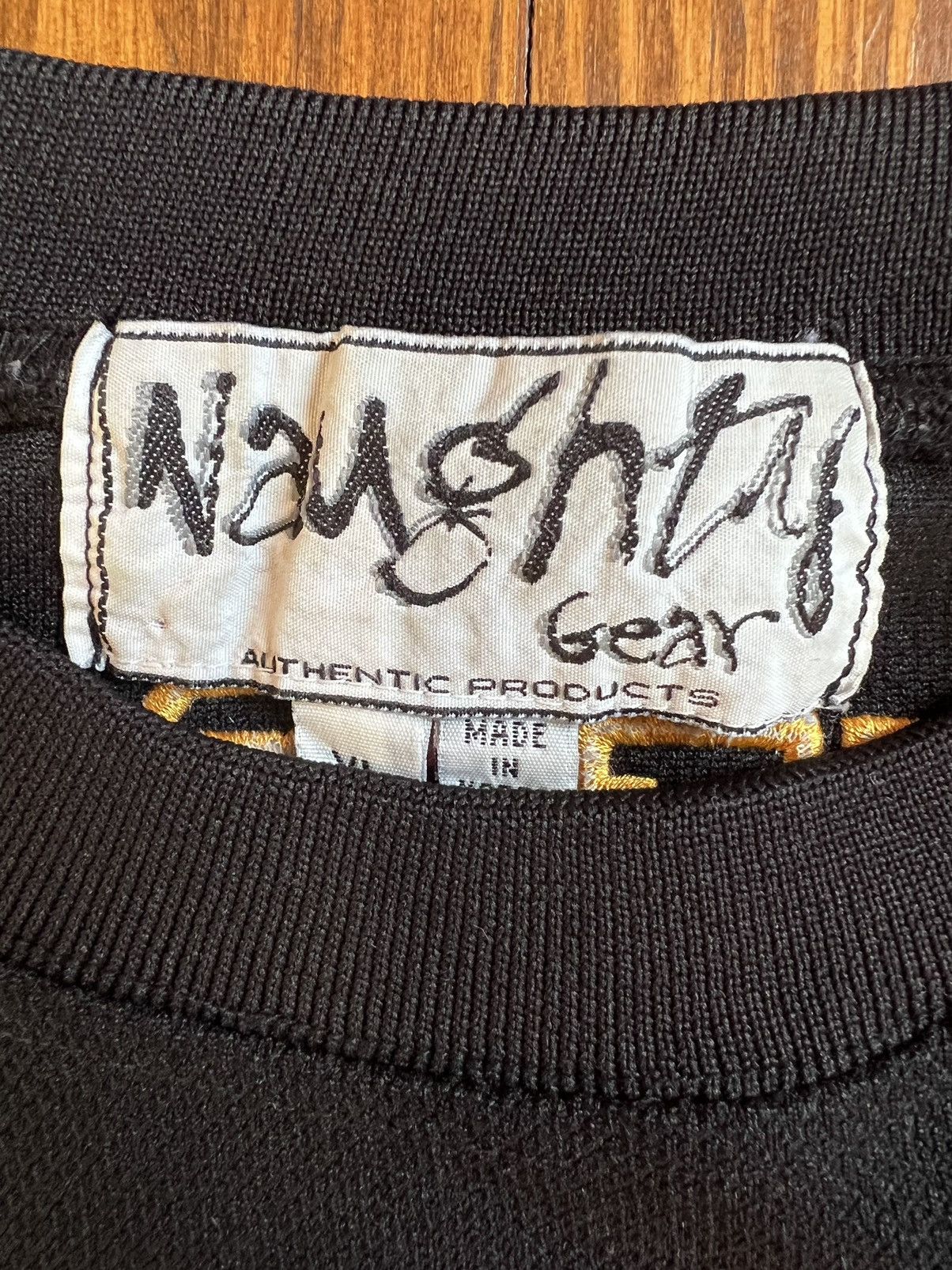 Rap Tees × Vintage Vintage 90s Naughty By Nature Jersey Naughty Gear Hockey 91 Size US XL / EU 56 / 4 - 4 Thumbnail