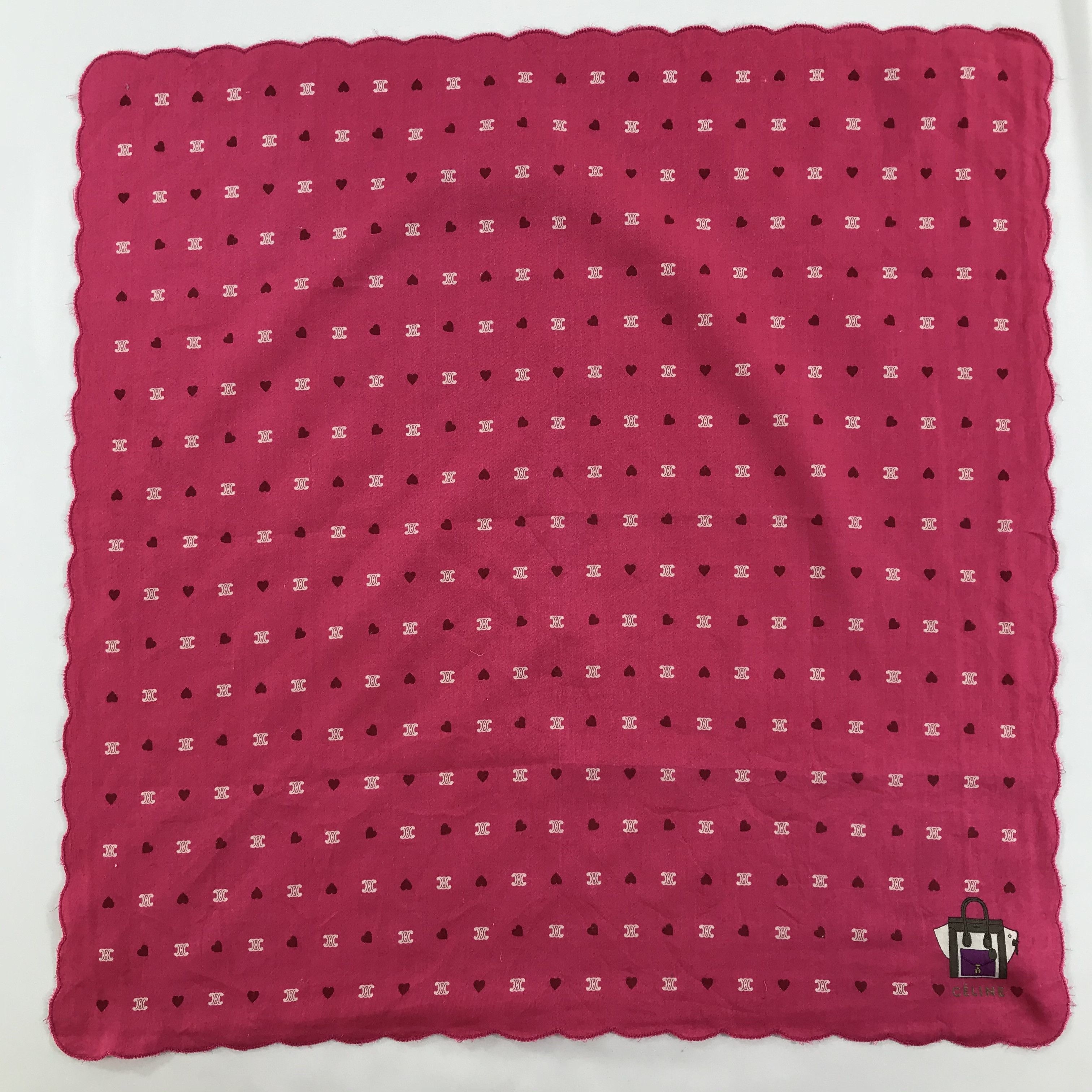 Celine × Vintage Celine Bandana / Handkerchief / Neckerchief - S1572 Size ONE SIZE - 1 Thumbnail