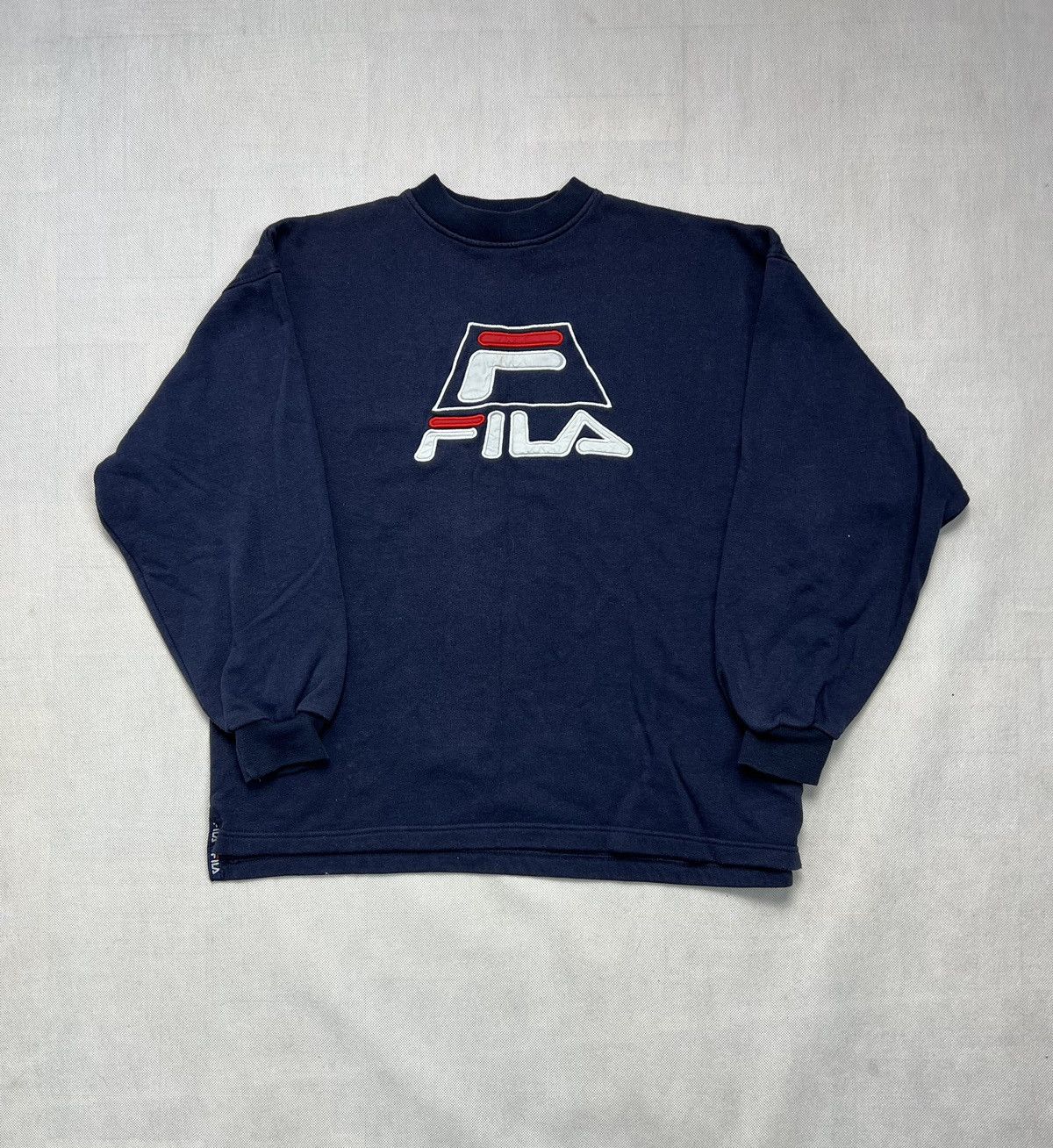 Fila × Vintage Sweatshirt Fila spellout vintage 90’s big logo Size US M / EU 48-50 / 2 - 1 Thumbnail