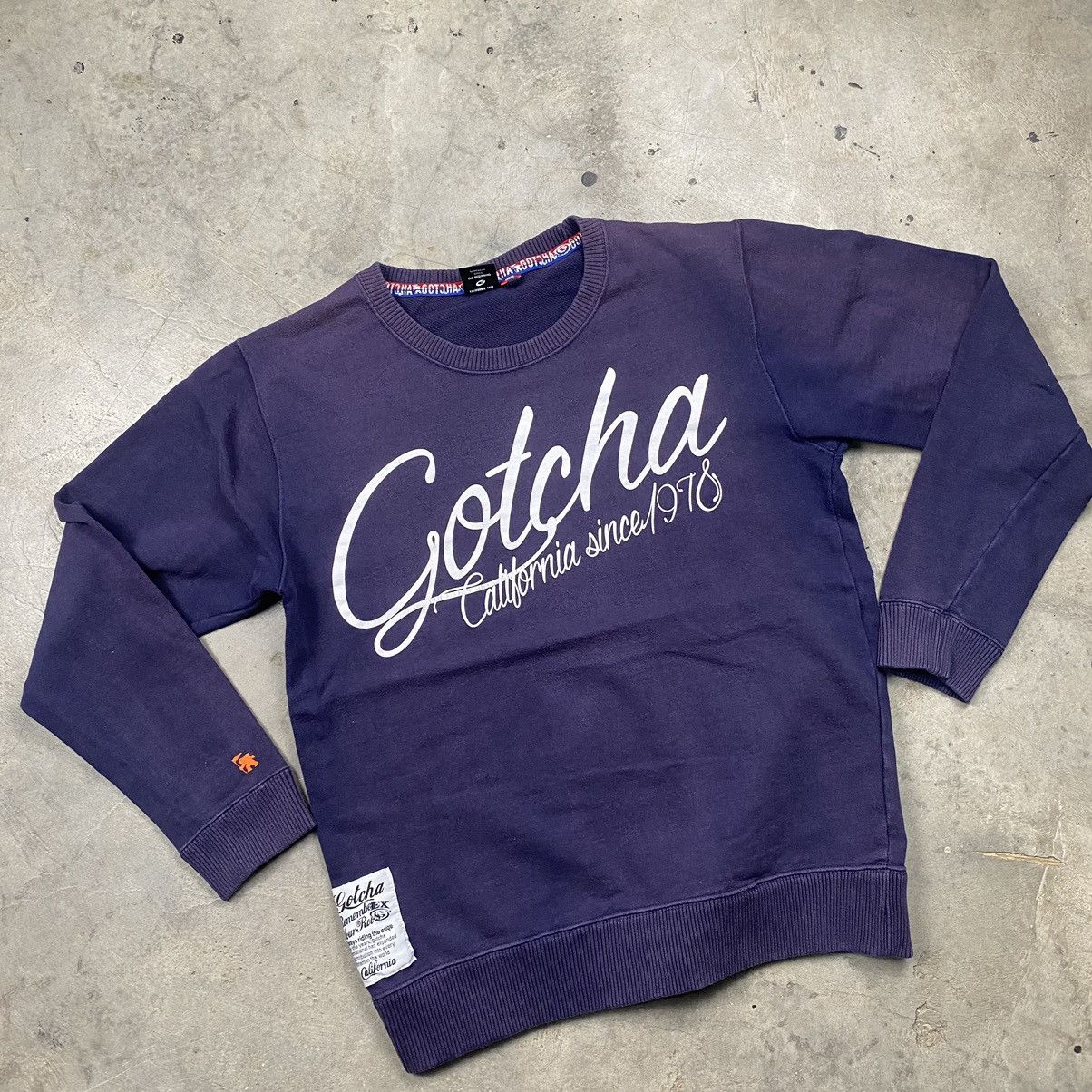 Gotcha × Vintage y2k Gotcha Surf Poem Sunfaded Crewneck Size US M / EU 48-50 / 2 - 6 Thumbnail