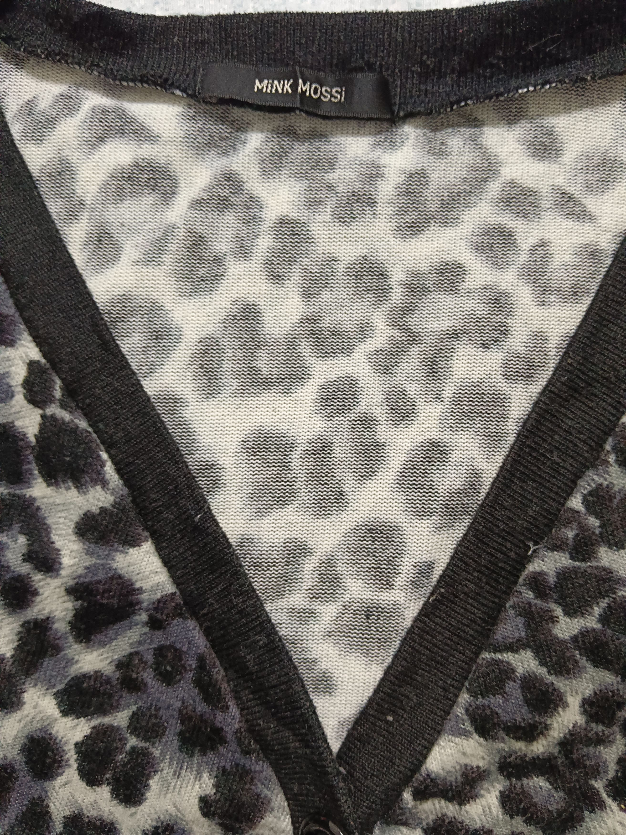 Japanese Brand Mink Mossi Leopard Faux Fur Printed Cardigan Size M / US 6-8 / IT 42-44 - 8 Thumbnail