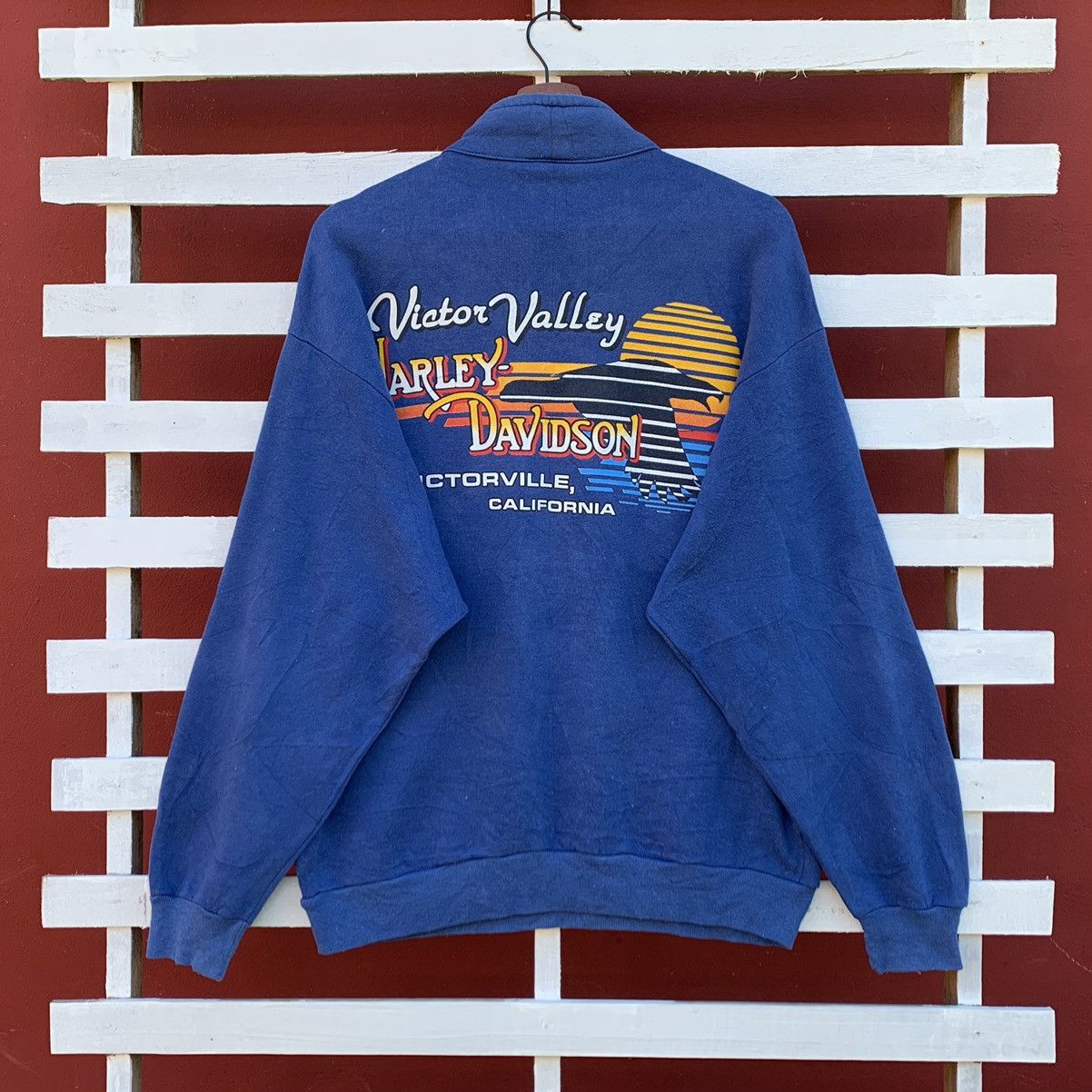 Vintage Vintage 90s Jerzees Harley Davidson Sweatshirt Size US M / EU 48-50 / 2 - 2 Thumbnail