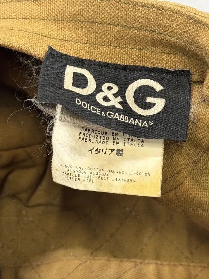 Dolce & Gabbana 2000s Dolce & Gabbana Camel Canvas Cap Size ONE SIZE - 9 Thumbnail