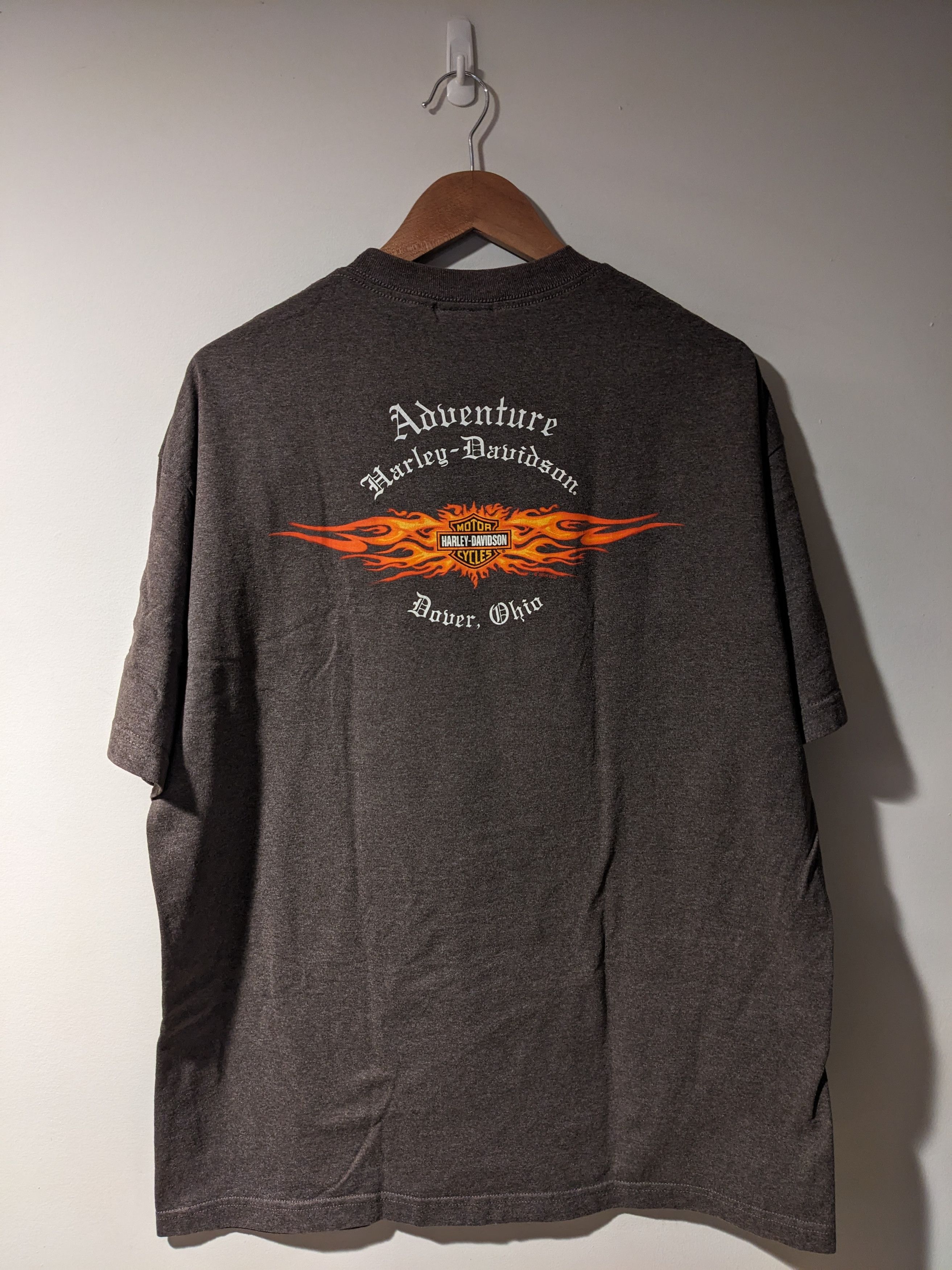 Harley Davidson Vintage 2007 Harley Davidson Motorcycle Ox Head T-Shirt Size US XL / EU 56 / 4 - 5 Thumbnail