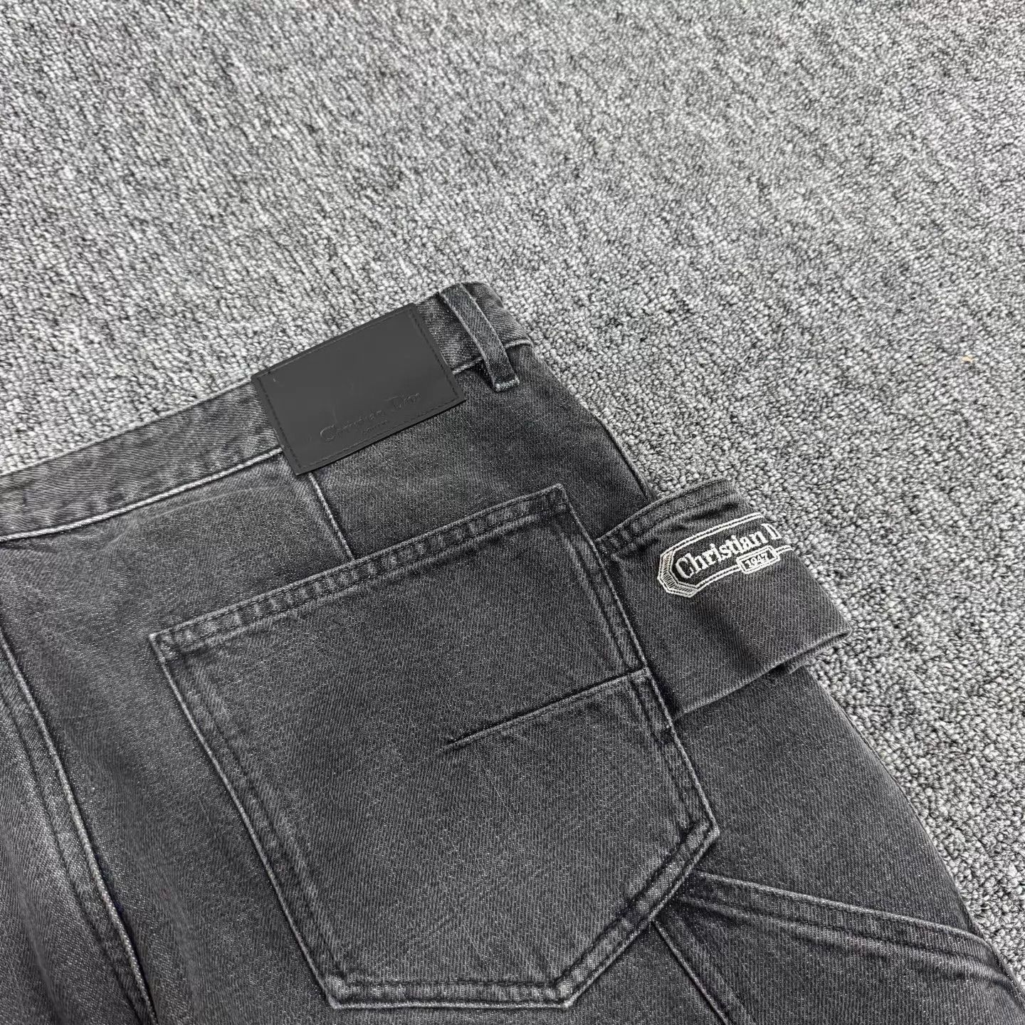 Dior Dior 26 Embroidered Logo Washed Gray Workpants 52 99 Size US 36 / EU 52 - 3 Thumbnail
