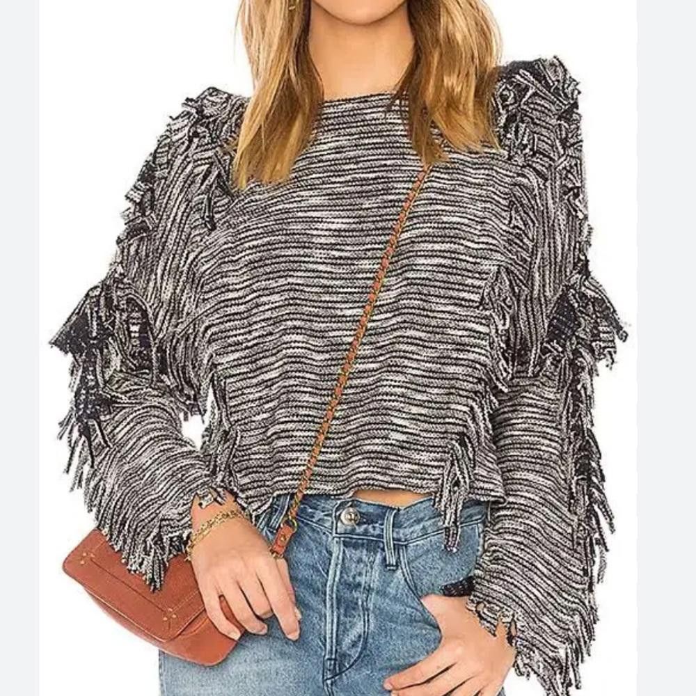 REVOLVE Misa Los Angeles l Karine Fringe Sweater XS Size XS / US 0-2 / IT 36-38 - 10 Thumbnail
