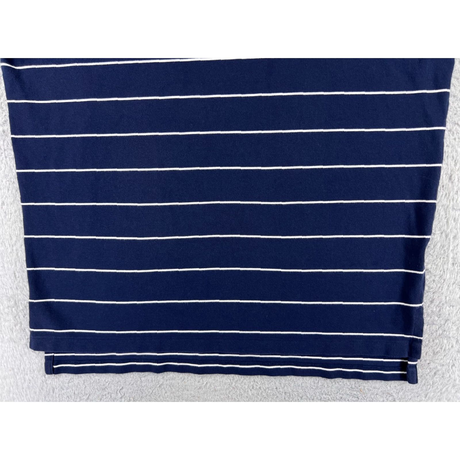 Ralph Lauren VINTAGE Ralph Lauren Polo Shirt Men 2XL Blue Stripe 100% Cotton Knit Polo Shirt Mens Regular Blue Stripe 2XL Size US XXL / EU 58 / 5 - 5 Thumbnail
