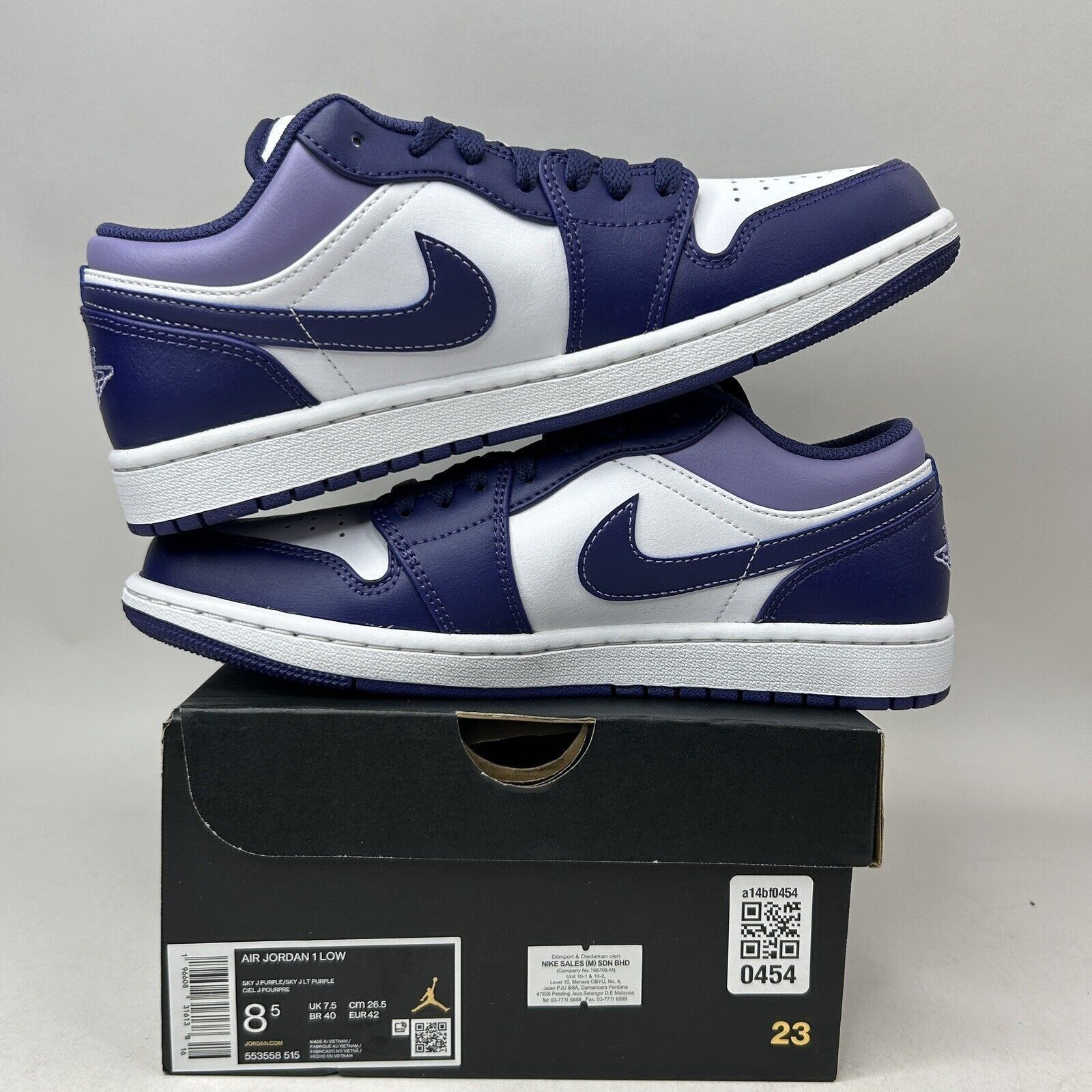 Nike Nike Air Jordan 1 Retro Low “Sky J Purple” 2024 Size US 8.5 / EU 41-42 - 3 Thumbnail