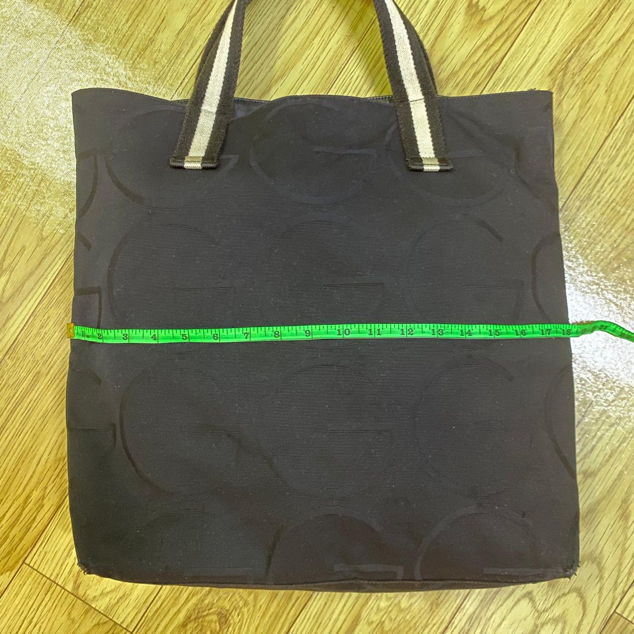 Gucci Gucci Tote Bag Black Canvas 123439 Hand Women's Men's Size ONE SIZE - 4 Thumbnail