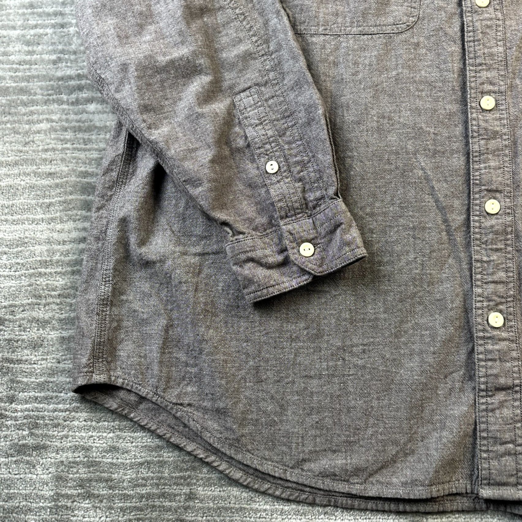 Levi's Levi's Shirt Mens 2XL Brown Button-Up Double Pocket Workshirt Cotton Denim Long Sleeve Casual Travel Mens Size US XXL / EU 58 / 5 - 5 Thumbnail