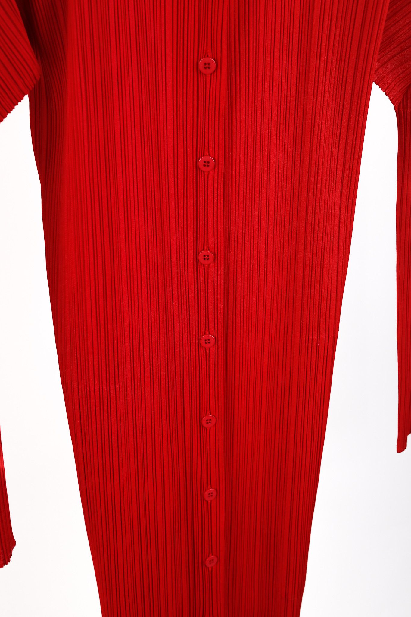 Pleats Please Issey Miyake Issey Miyake Pleats Please Pleated Long Buttoned Shirt Dress Size M / US 6-8 / IT 42-44 - 7 Thumbnail