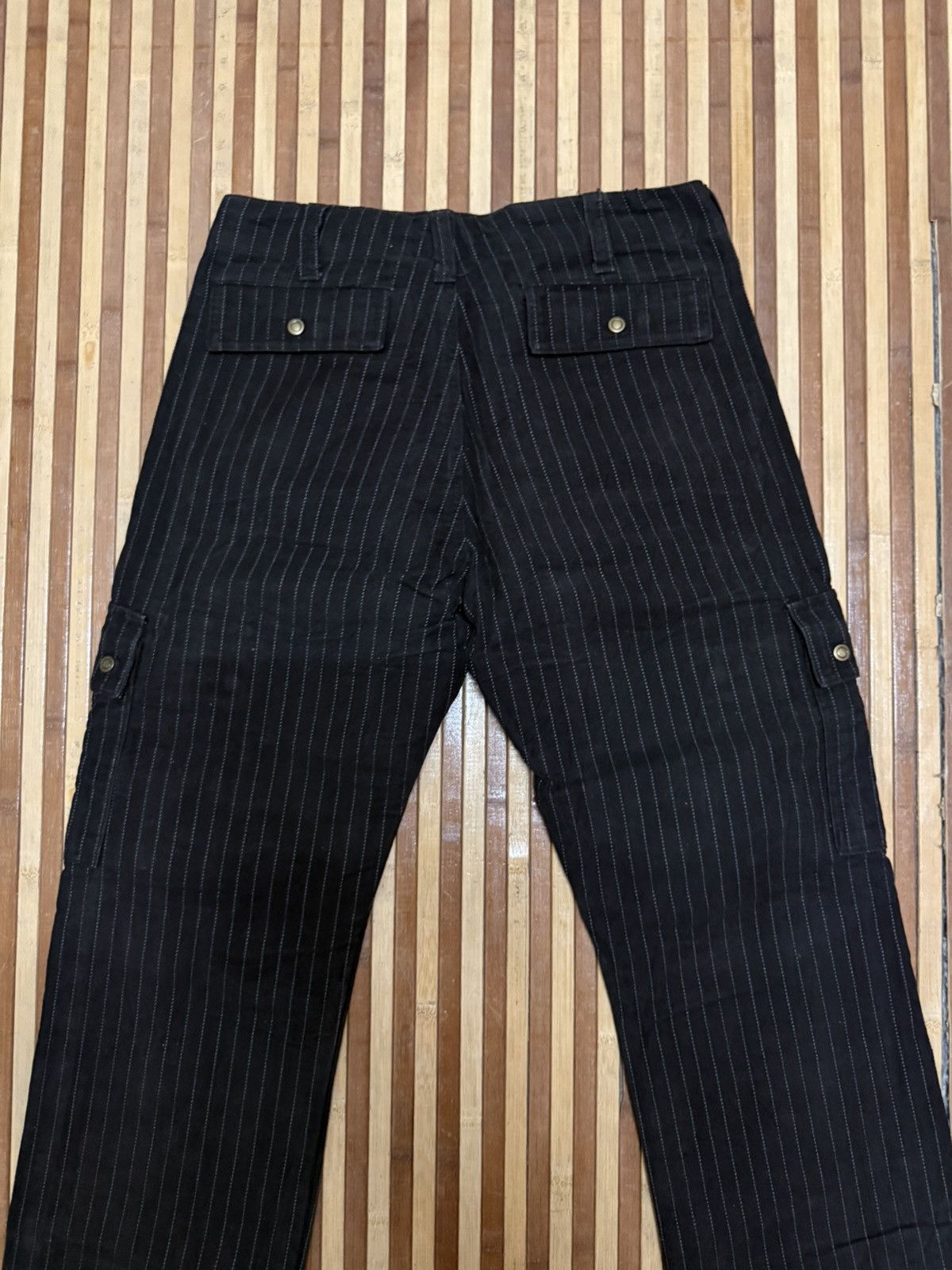 Japanese Brand Japanese Brand Striped Cargo Pants Trousers Multipocket Size US 28 / EU 44 - 7 Thumbnail