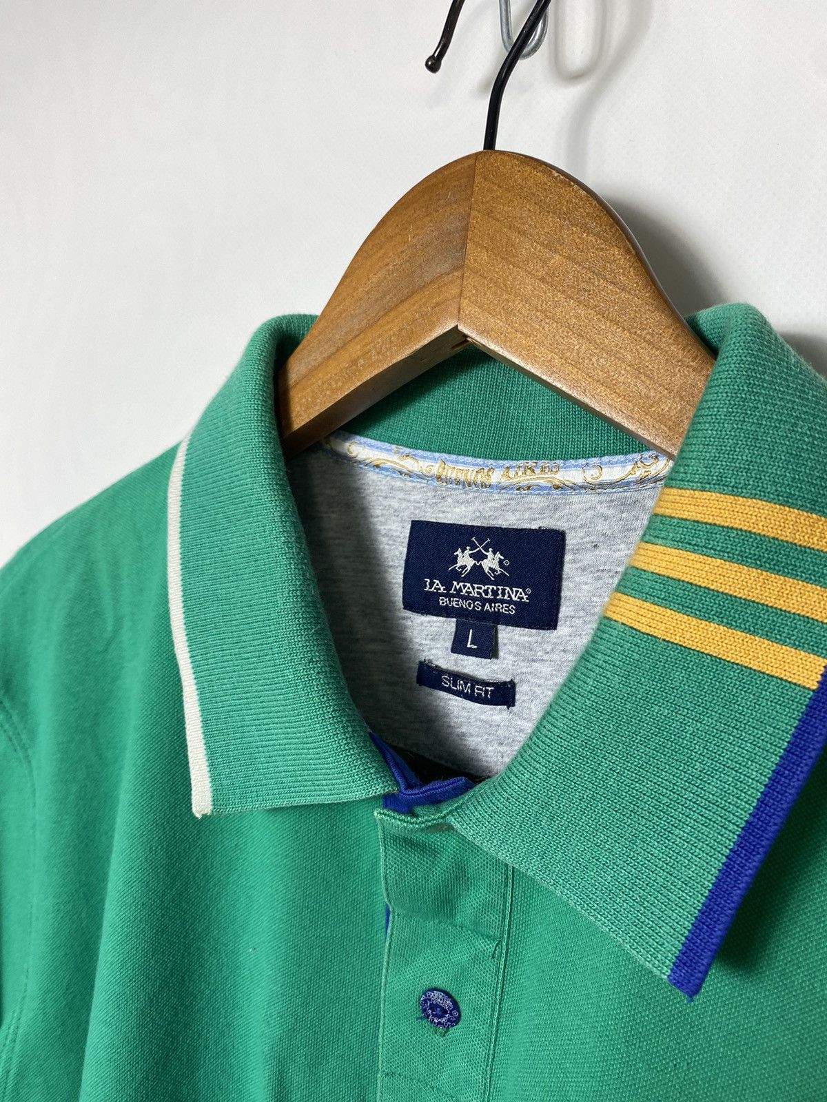 La Martina × Vintage Rare LA MARTINA Chief Keef Style Mens Polo T-shirt Size US L / EU 52-54 / 3 - 11 Thumbnail