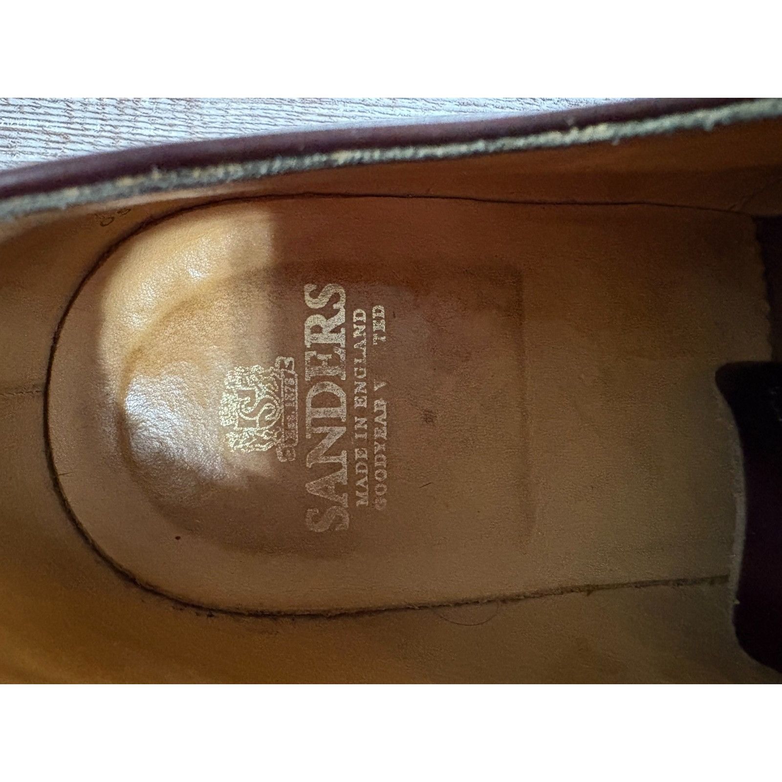 Sanders Sanders of England Finsbury Wholecut Dress Shoes Mens SZ 10. Size US 10.5 / EU 43-44 - 8 Thumbnail