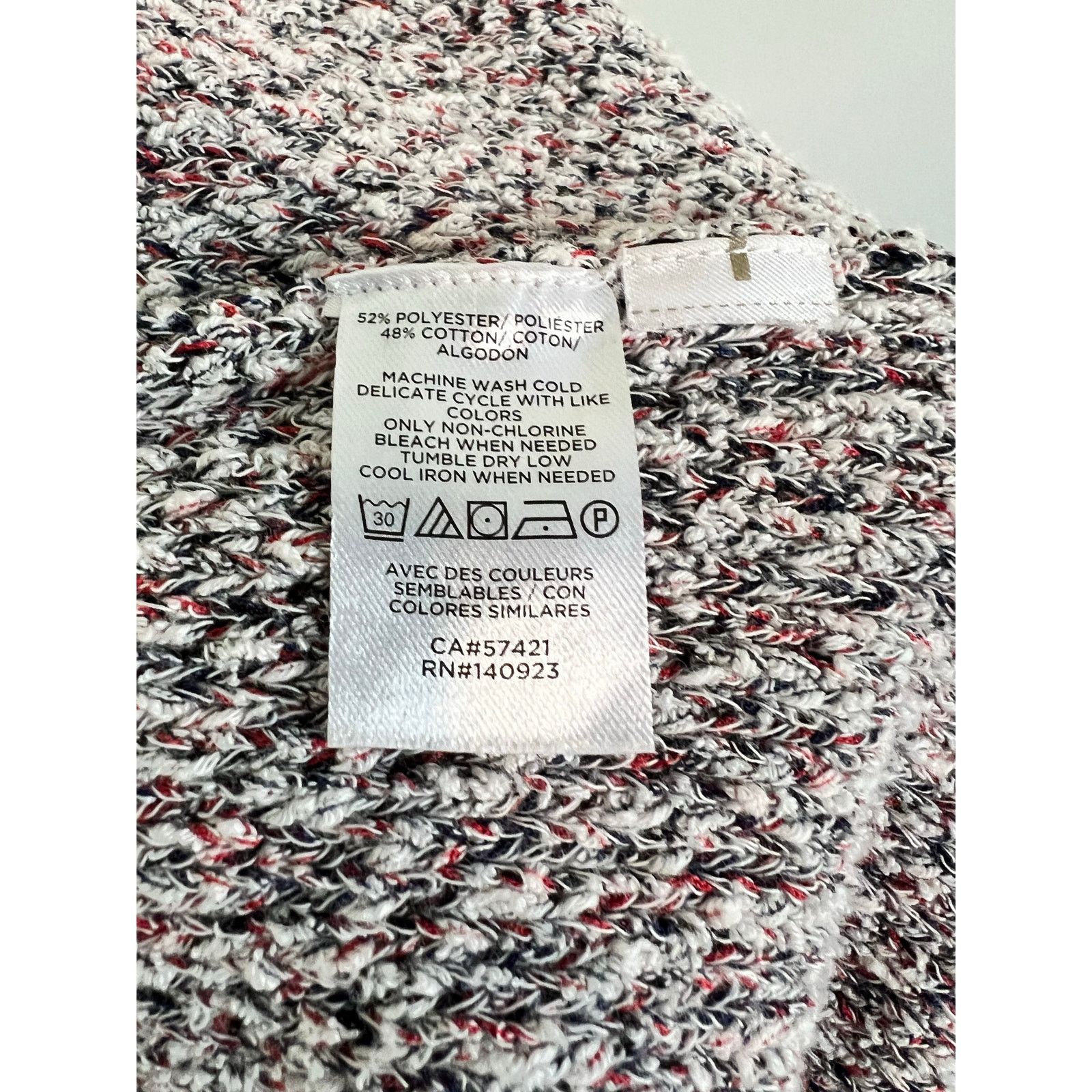 Ann Taylor Ann Taylor Short Sleeve Multicolor Sweater Midi Dress Large Size L / US 10 / IT 46 - 8 Thumbnail