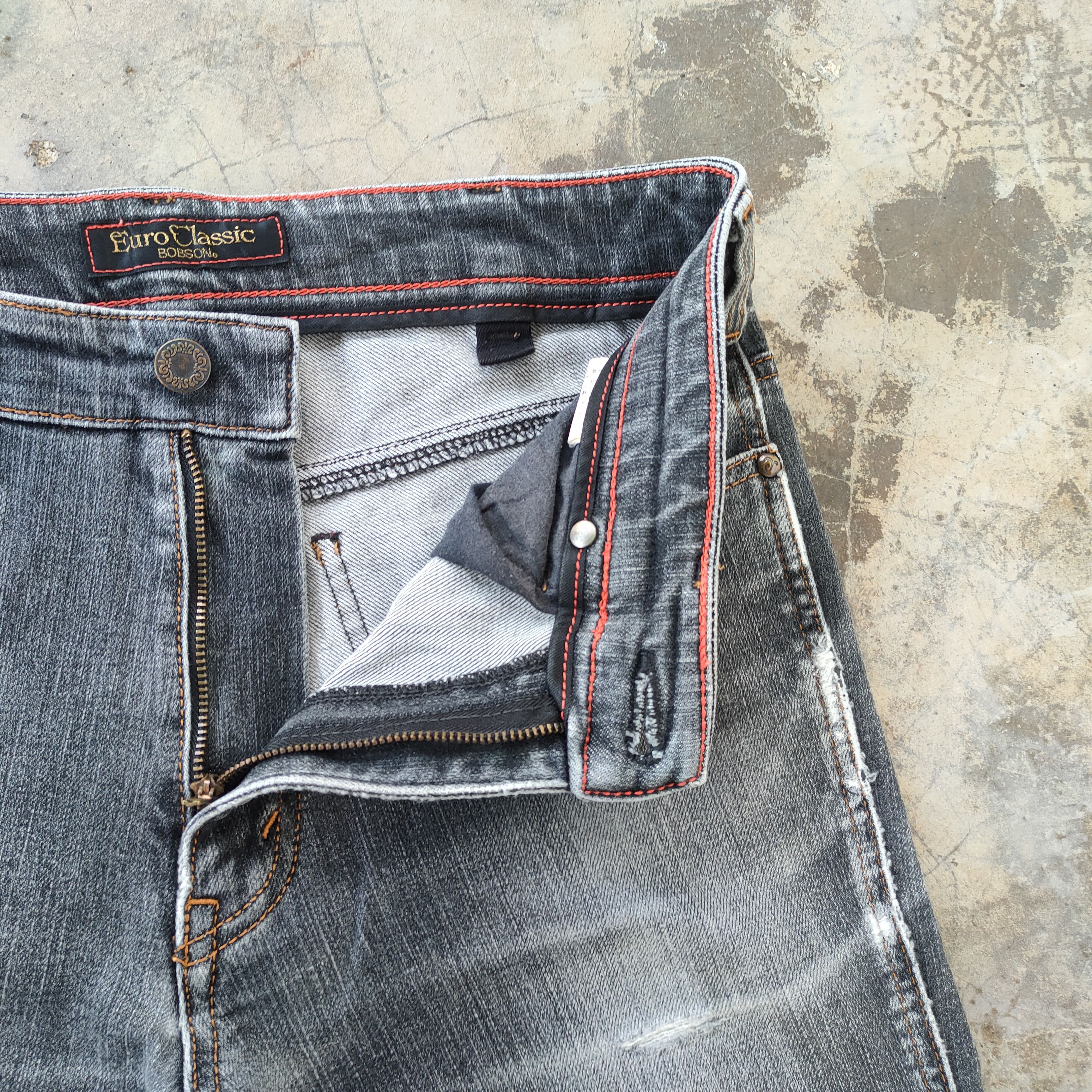 Japanese Brand × Jean × Vintage W30 VINTAGE JAPAN EC100 FADED BLACK JEANS DENIM PANTS Size US 30 / EU 46 - 9 Thumbnail