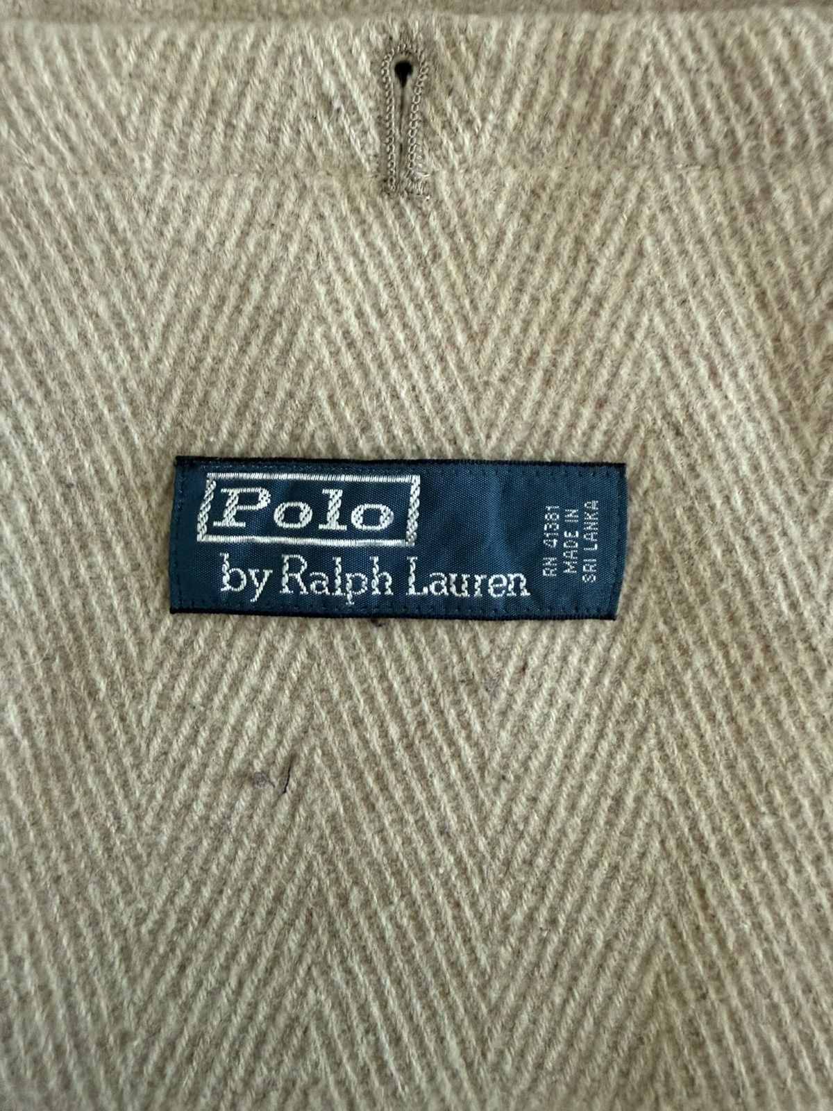 Polo Ralph Lauren POLO RALPH LAUREN HERRINGBONE WOOL JACKET BEIGE Size US L / EU 52-54 / 3 - 10 Thumbnail