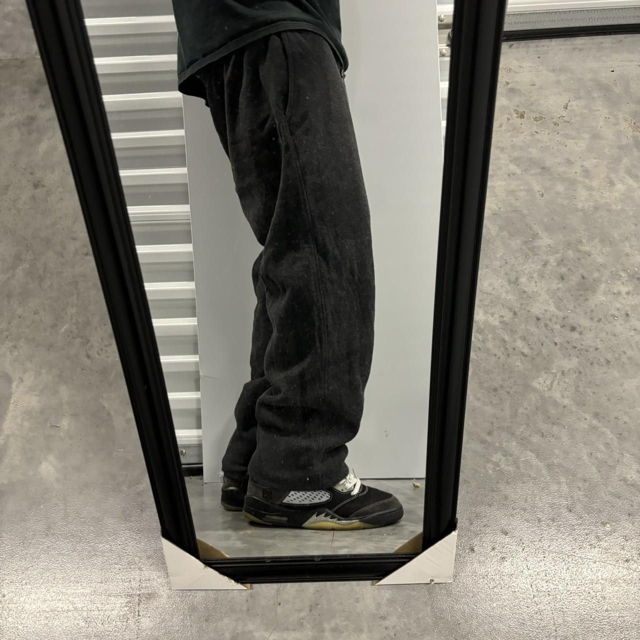 Japanese Brand × Vintage Crazy Vintage Y2K/2000s Dark Grey Essential Sweatpants! Size US 32 / EU 48 - 2 Thumbnail