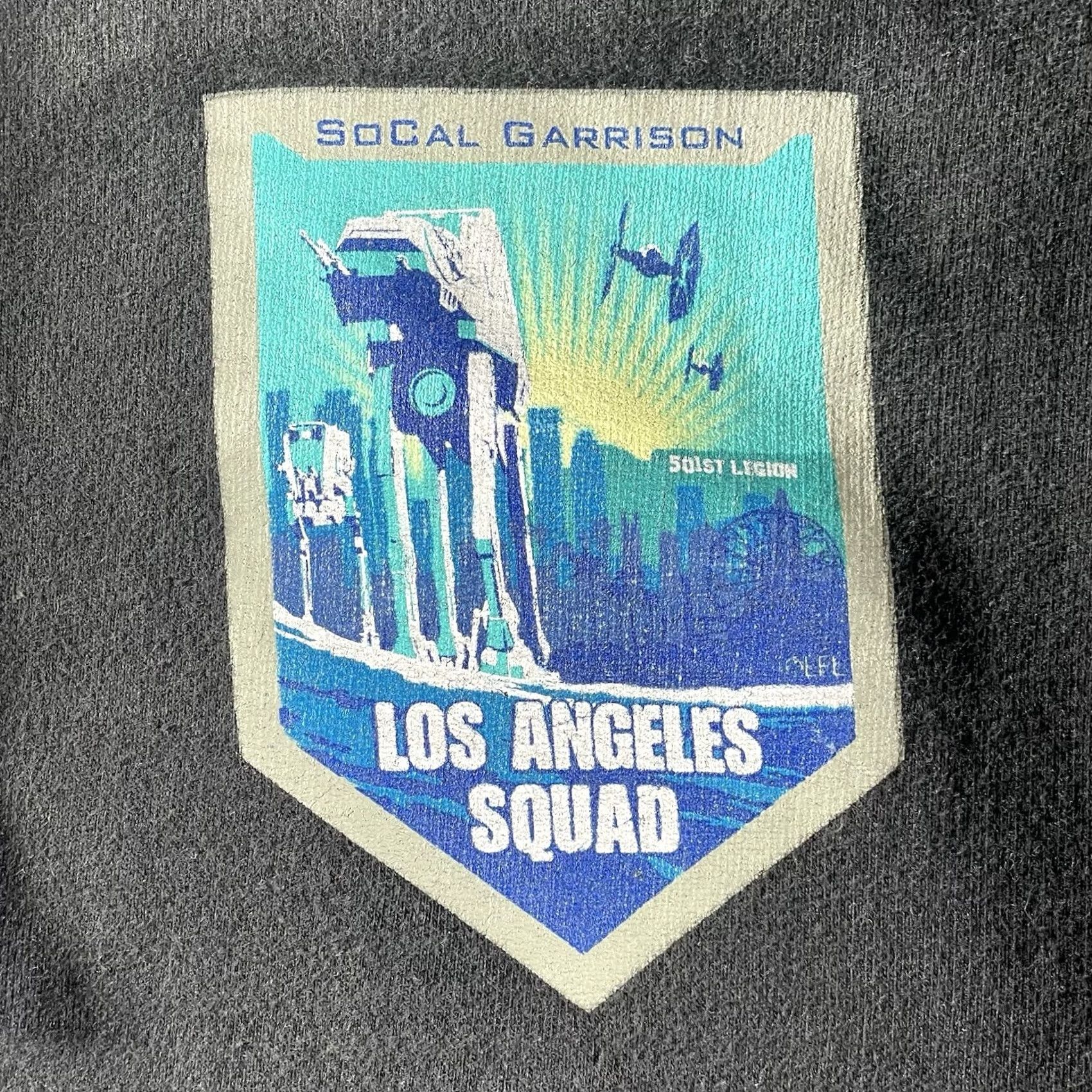 Vintage 501st Legion Hoodie Mens Small Zip Up Black AT AT LA Squad Souther California Garrison Full Zip Size US S / EU 44-46 / 1 - 6 Thumbnail