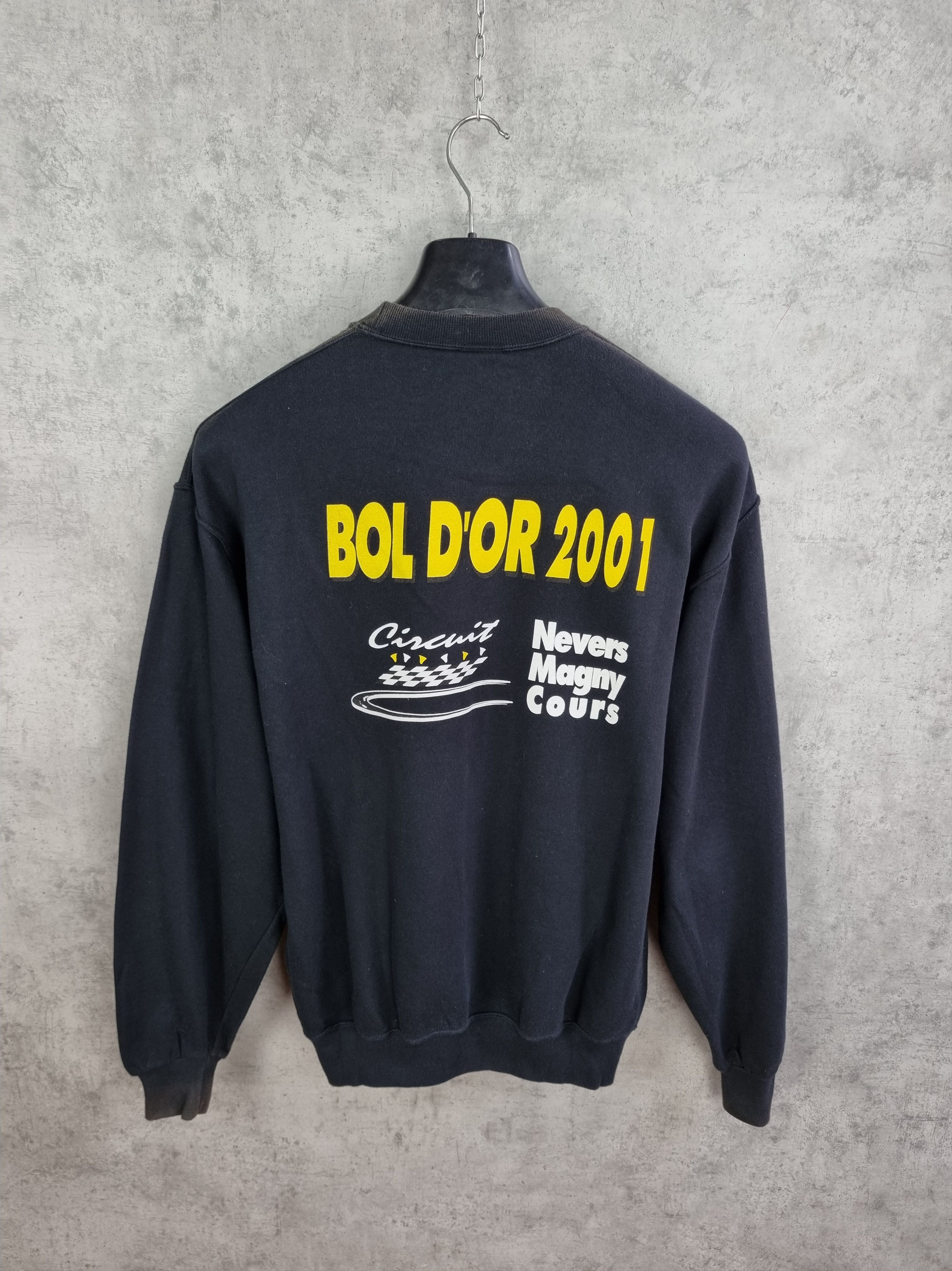 Vintage 90s Motorrad Big Print Bol Dor 2001 Size US L / EU 52-54 / 3 - 18 Thumbnail
