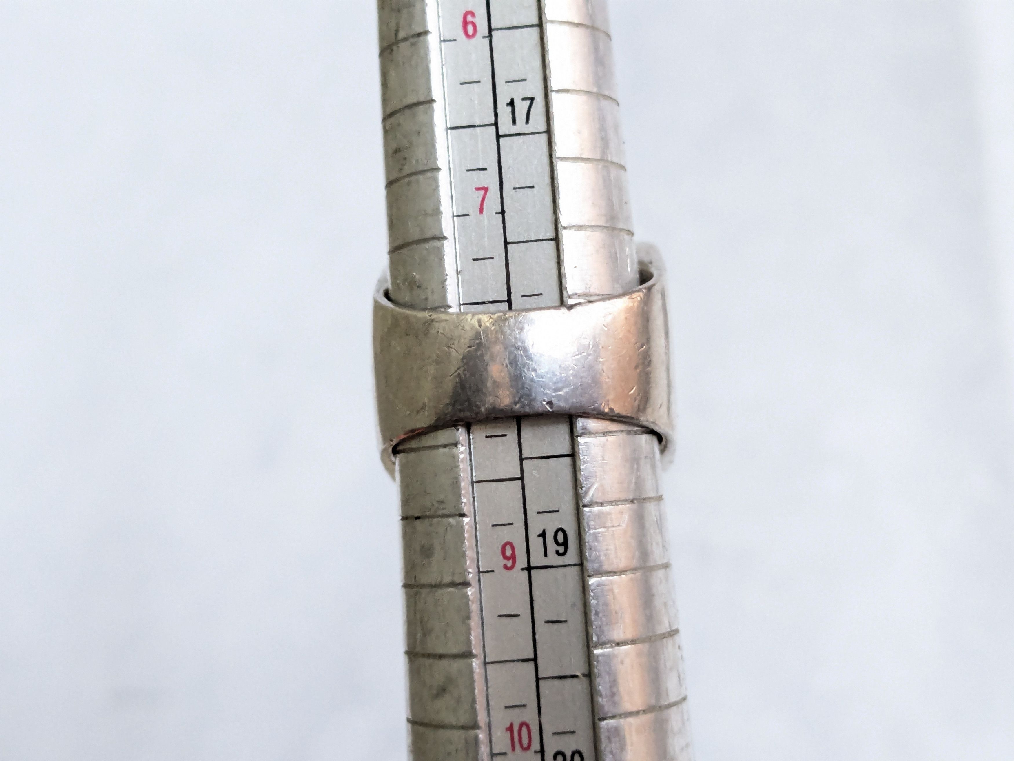 Jewelry Vintage Sterling Silver Ring MOP Square Hollow Cocktail Size ONE SIZE - 12 Thumbnail