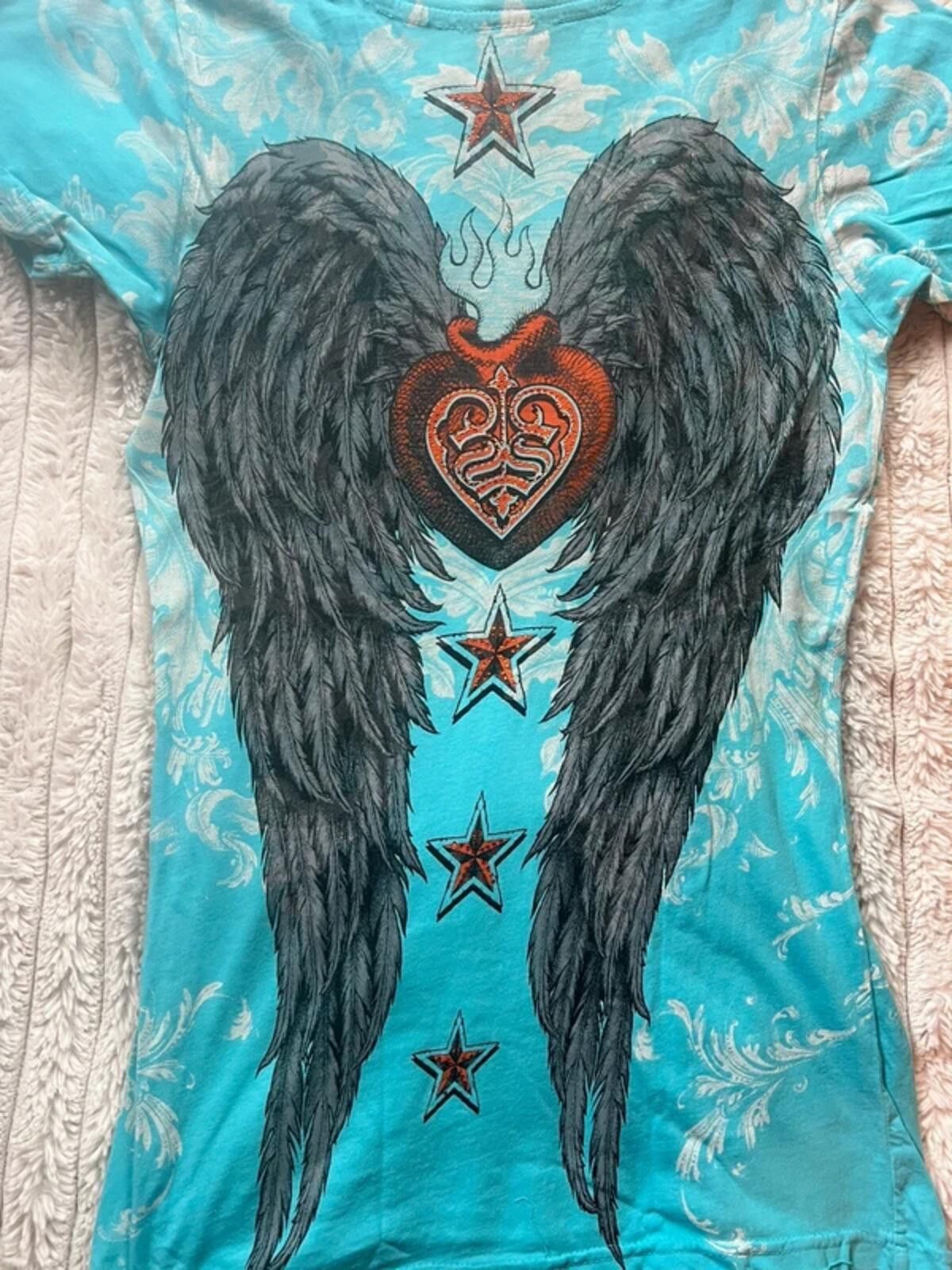 Other Authentic Sinful by Affliction Graphic Tee (18/5 12:34) Size M / US 6-8 / IT 42-44 - 7 Thumbnail