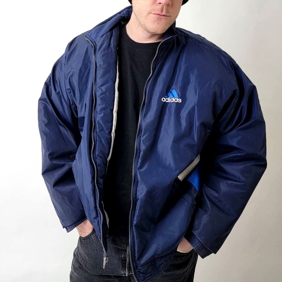 Adidas Vintage Y2k adidas Quilted Puffer Jacket Parka - XL Size US XL / EU 56 / 4 - 7 Thumbnail