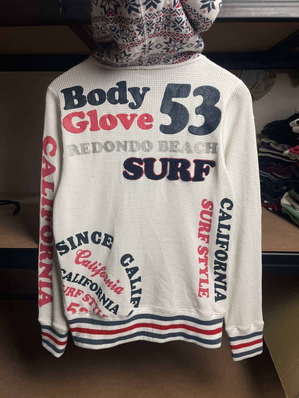 Body Glove 2011 Body Glove "Redondo Beach" waffle-knit zip-up hoodie Size US S / EU 44-46 / 1 - 11 Thumbnail