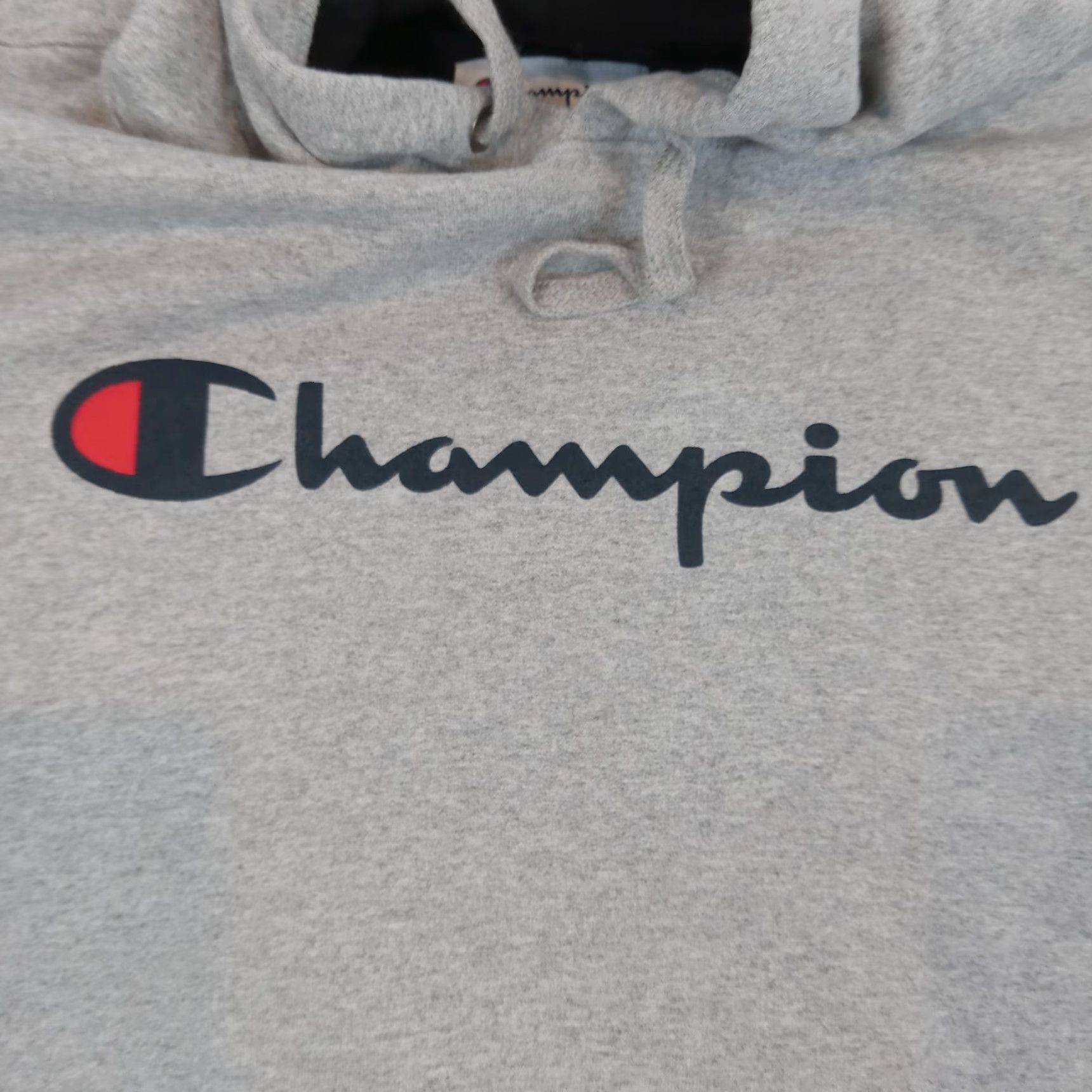 Champion Champion Hoodie Mens Large Gray Sweatshirt Long Sleeve Pullover Hooded Logo Size US L / EU 52-54 / 3 - 6 Thumbnail