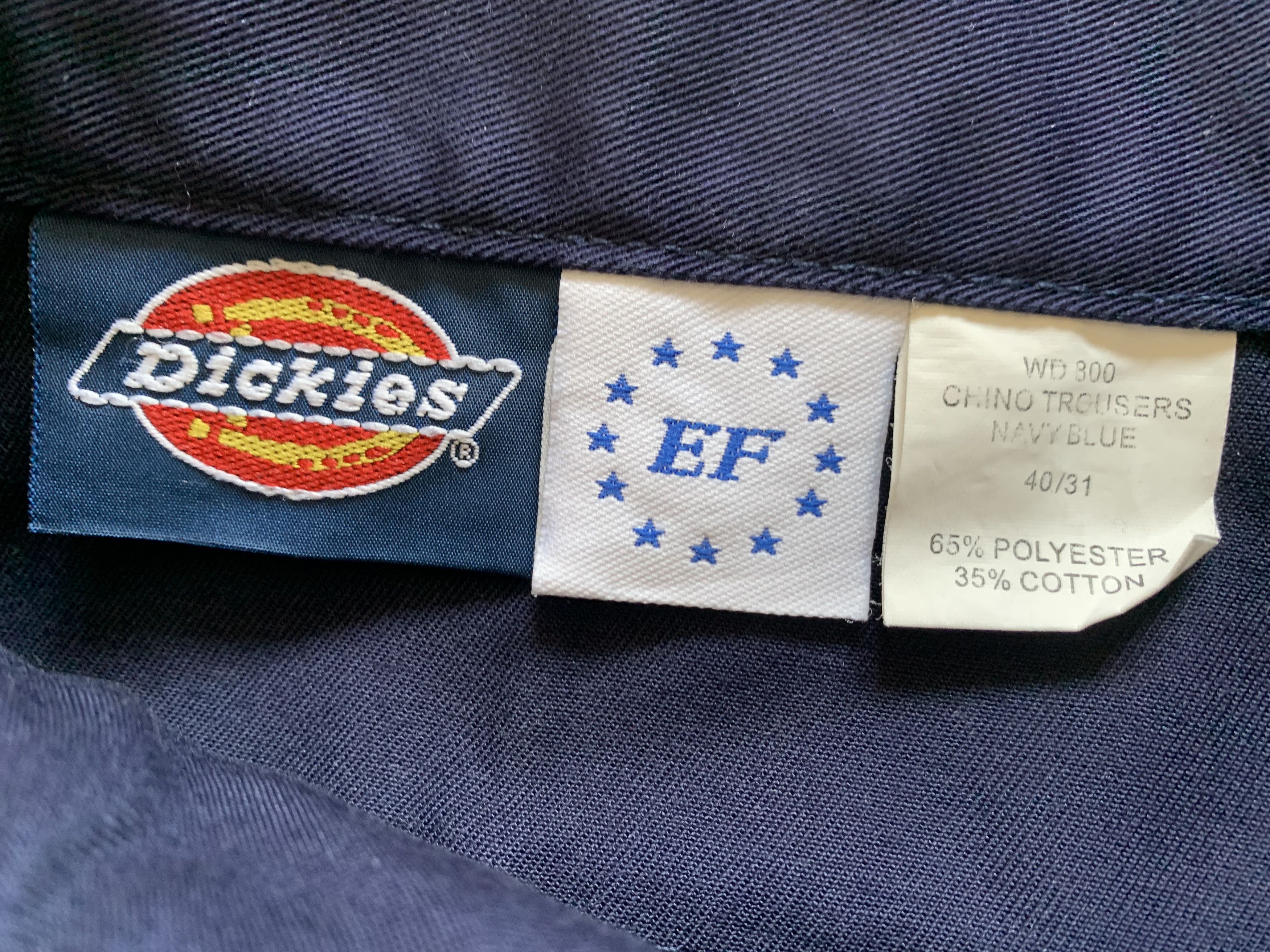 Dickies Dickies Classic Navy Blue Chino Trousers Size US 40 / EU 56 - 6 Thumbnail