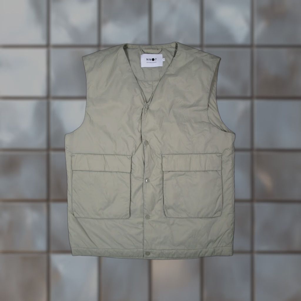 NN07 NN07 No Nationality Vest Mens Medium Green Barney 8429 Snap Primaloft Puffer Size US M / EU 48-50 / 2 - 1 Thumbnail