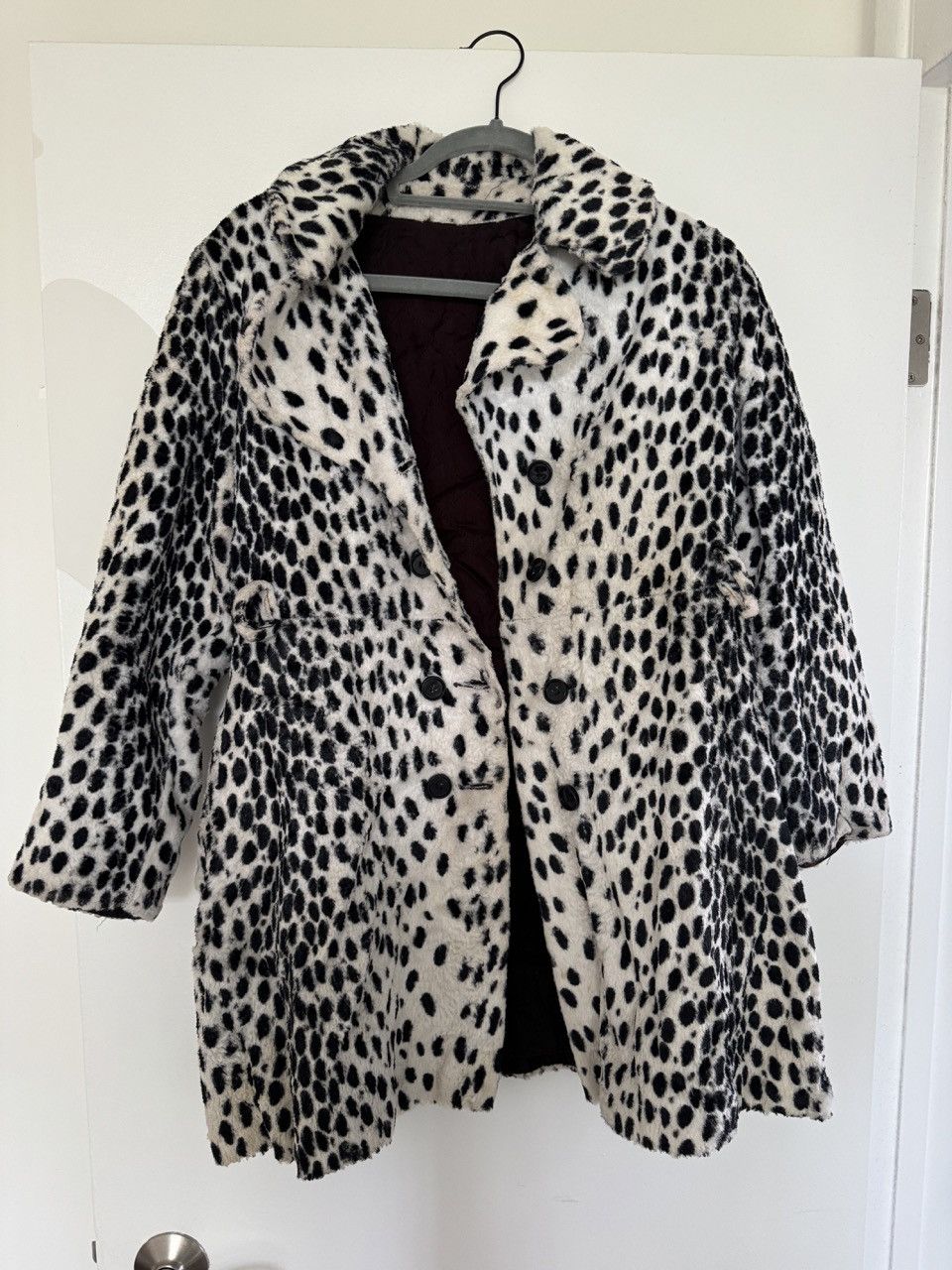 Vintage 1960s Dalmation Print Double Breasted Jacket Size M / US 6-8 / IT 42-44 - 2 Thumbnail