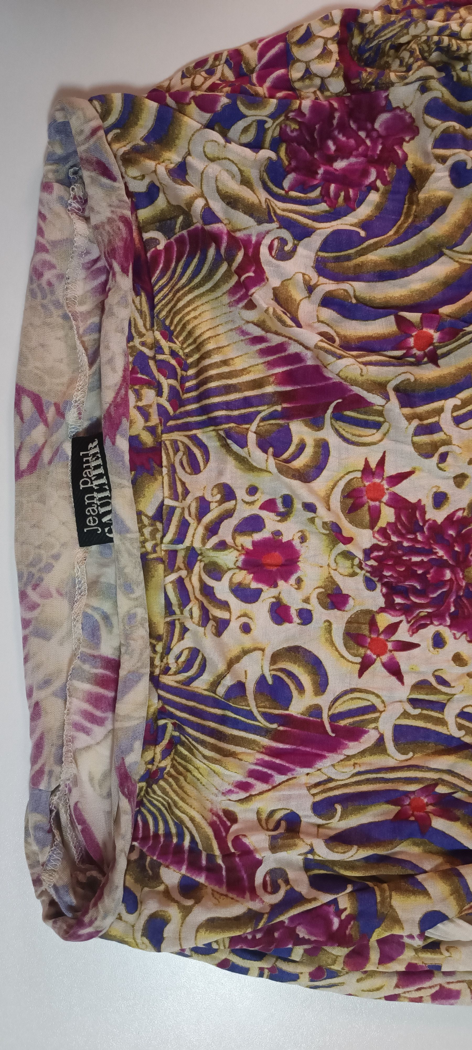 Jean Paul Gaultier Dragon and fishes silk dress Size S / US 4 / IT 40 - 10 Thumbnail