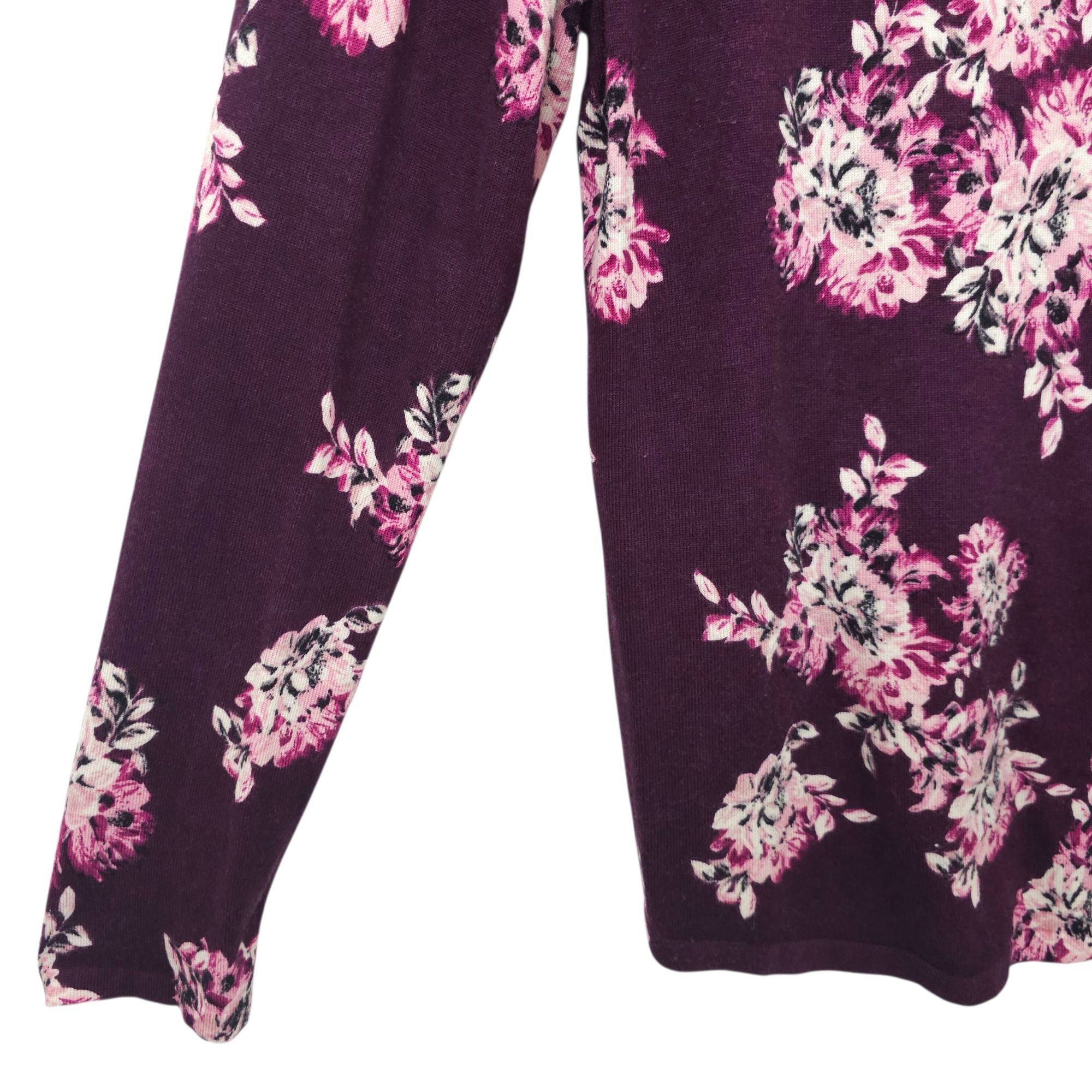Chicos Chicos Simply Floral Knit Top Sweater Womens Size 1 US M Size M / US 6-8 / IT 42-44 - 11 Thumbnail