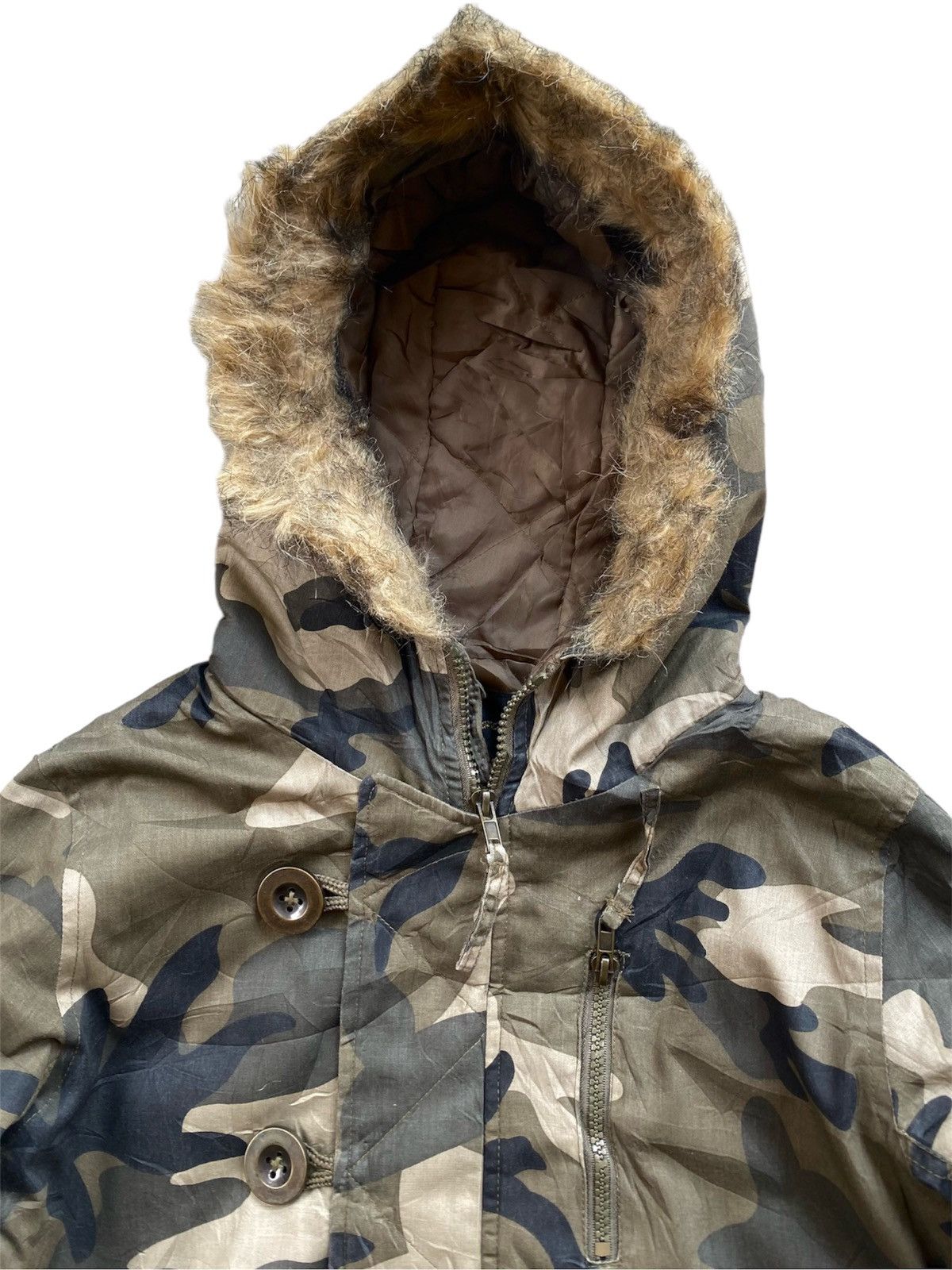 If Six Was Nine × Japanese Brand × Le Grande Bleu (L.G.B.) Vintage Dosoh Fur Parka Jacket ifsixwasnine style Size US M / EU 48-50 / 2 - 2 Thumbnail