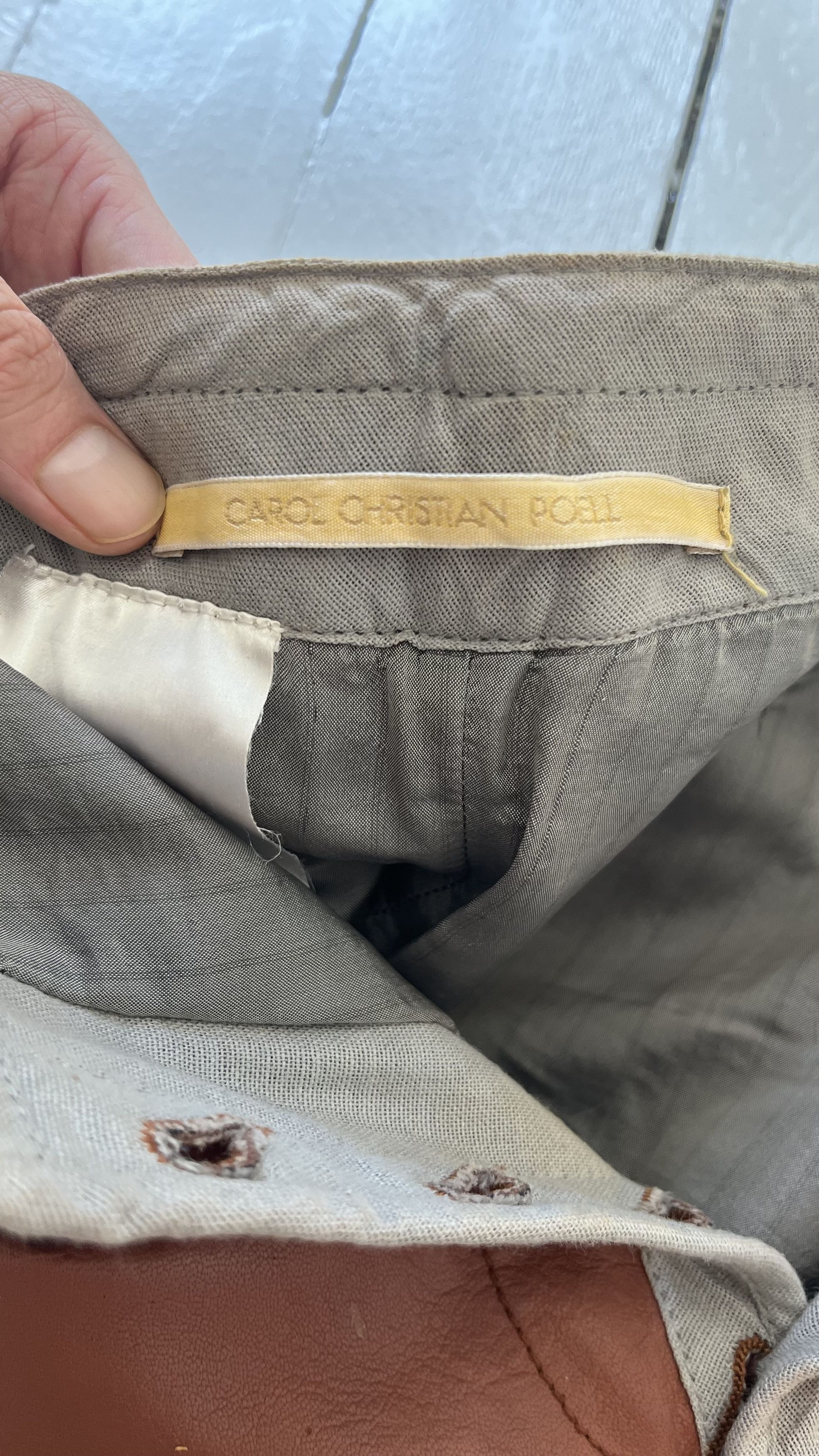 Carol Christian Poell Carol Christian Poell flared leather trousers size 44 men's Size US 28 / EU 44 - 5 Thumbnail