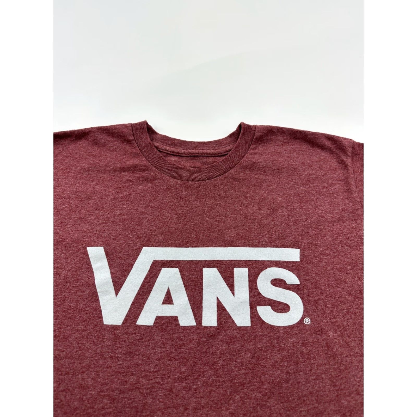 Vans VANS Shirt Mens Small Red Spell Out Logo Skater 90s California T-Shirt Mens Short Sleeve Crew Neck Cotton Logo Regular Modern Basic Tee Size US S / EU 44-46 / 1 - 2 Thumbnail